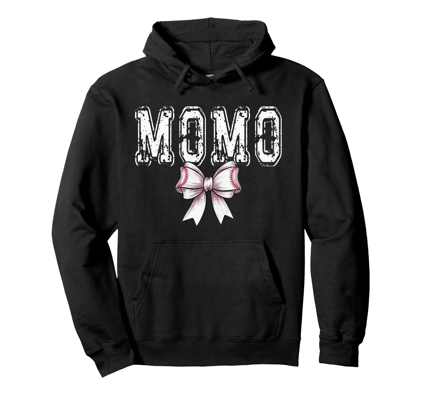 Coquette Baseball Momo Spirit Hoodie - Novelty Apparel for Adults - T-Shirt, Sweatshirt, Hoodie