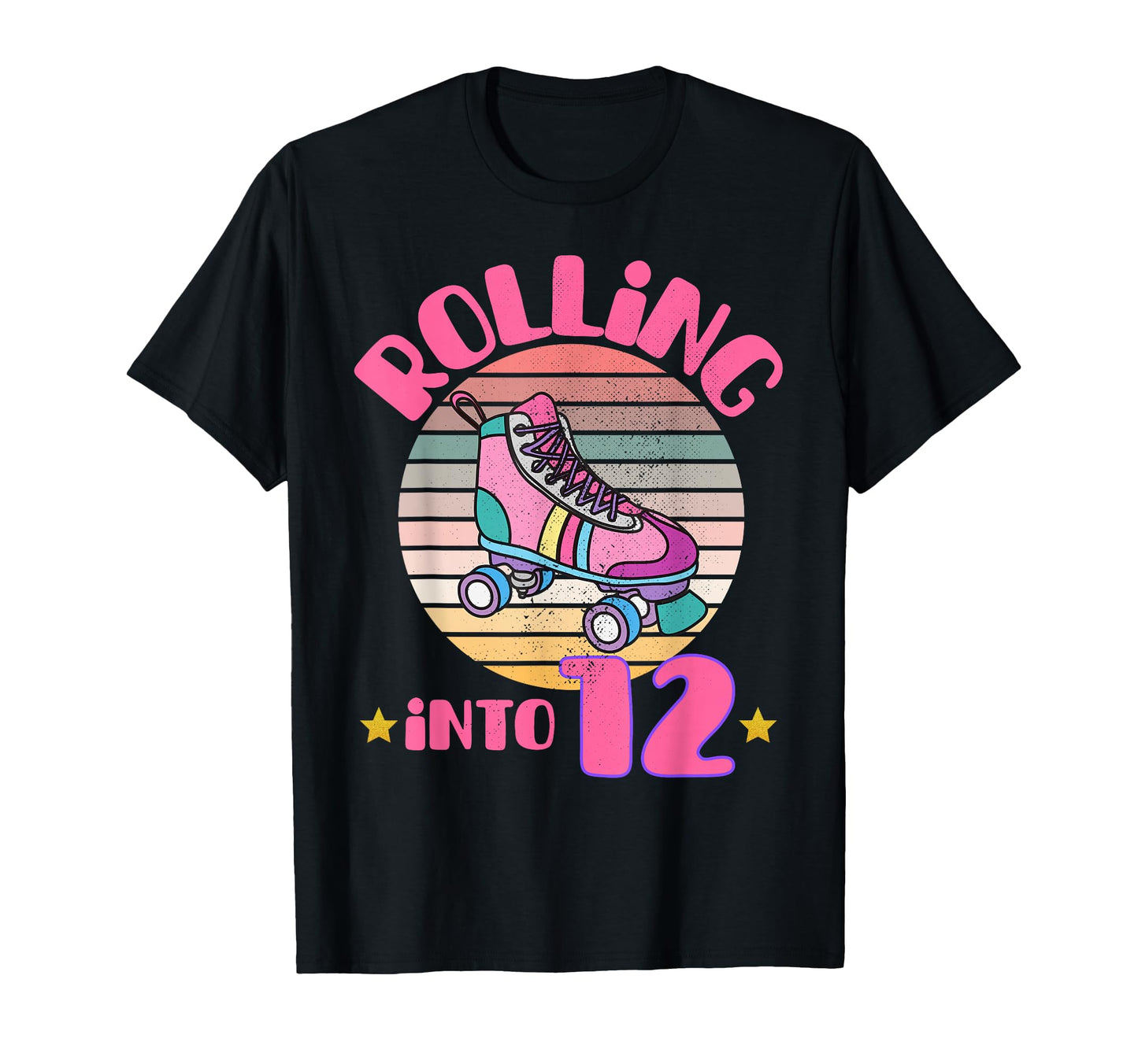 Roller Skating 12Th Birthday Rolling T-Shirt - Novelty Apparel for Adults - T-Shirt, Sweatshirt, Hoodie