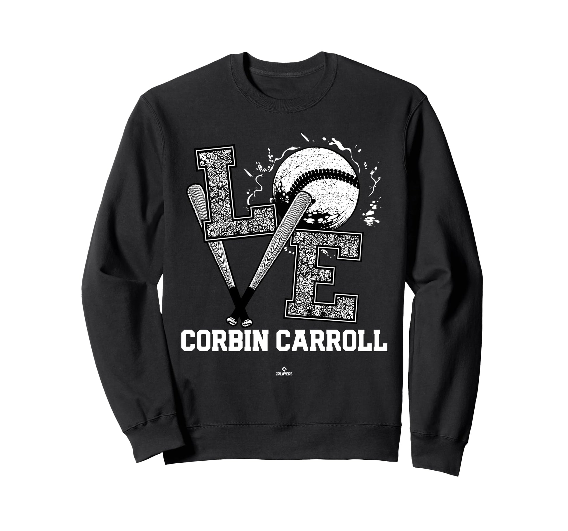 Distressed Baseball Love Corbin Carroll Sweatshirt - Unique Graphic Unisex - T-Shirt, Sweatshirt, Hoodie