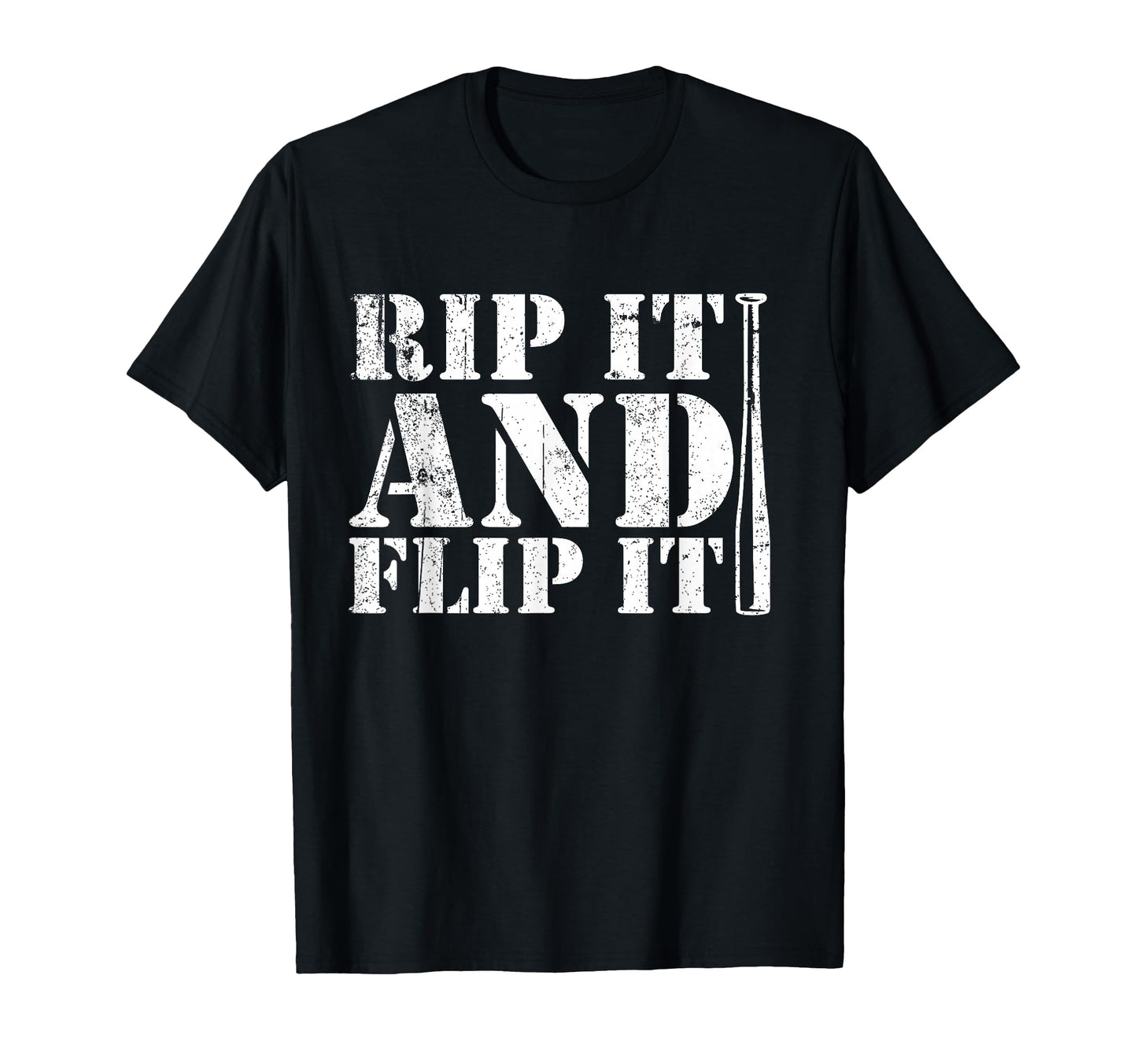 Rip It And Flip It Baseball T-Shirt - Minimalist Print Unisex - T-Shirt, Sweatshirt, Hoodie