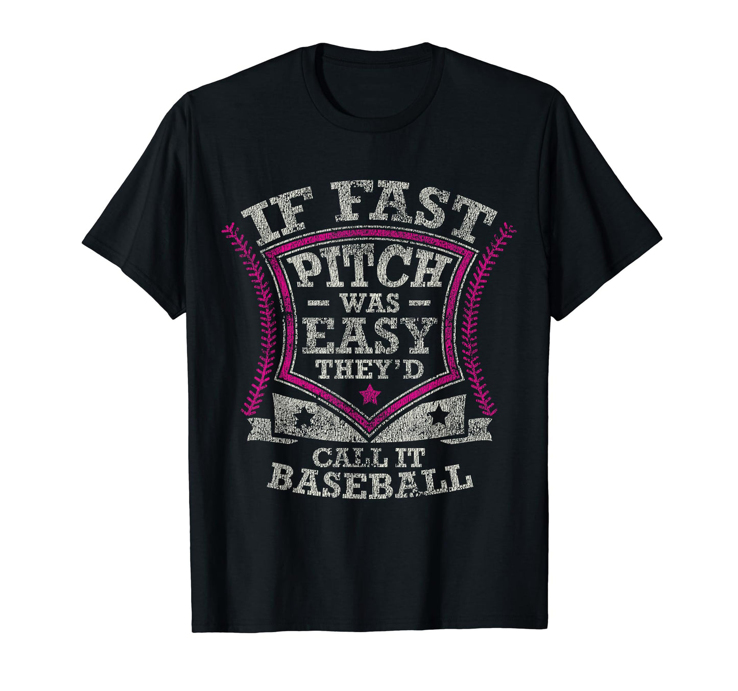 Fast Pitch Was Easy Theyd Call T-Shirt - Custom Art Print Men Women - T-Shirt, Sweatshirt, Hoodie
