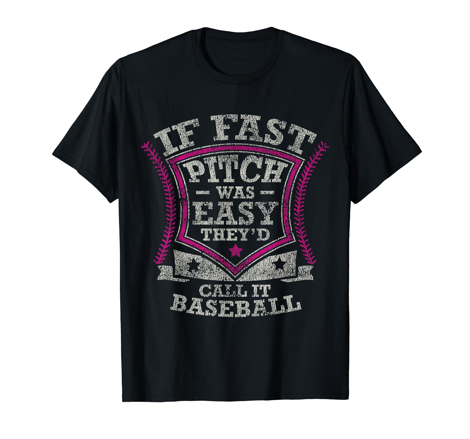 Fast Pitch Was Easy Theyd Call T-Shirt - Custom Art Print Men Women - T-Shirt, Sweatshirt, Hoodie