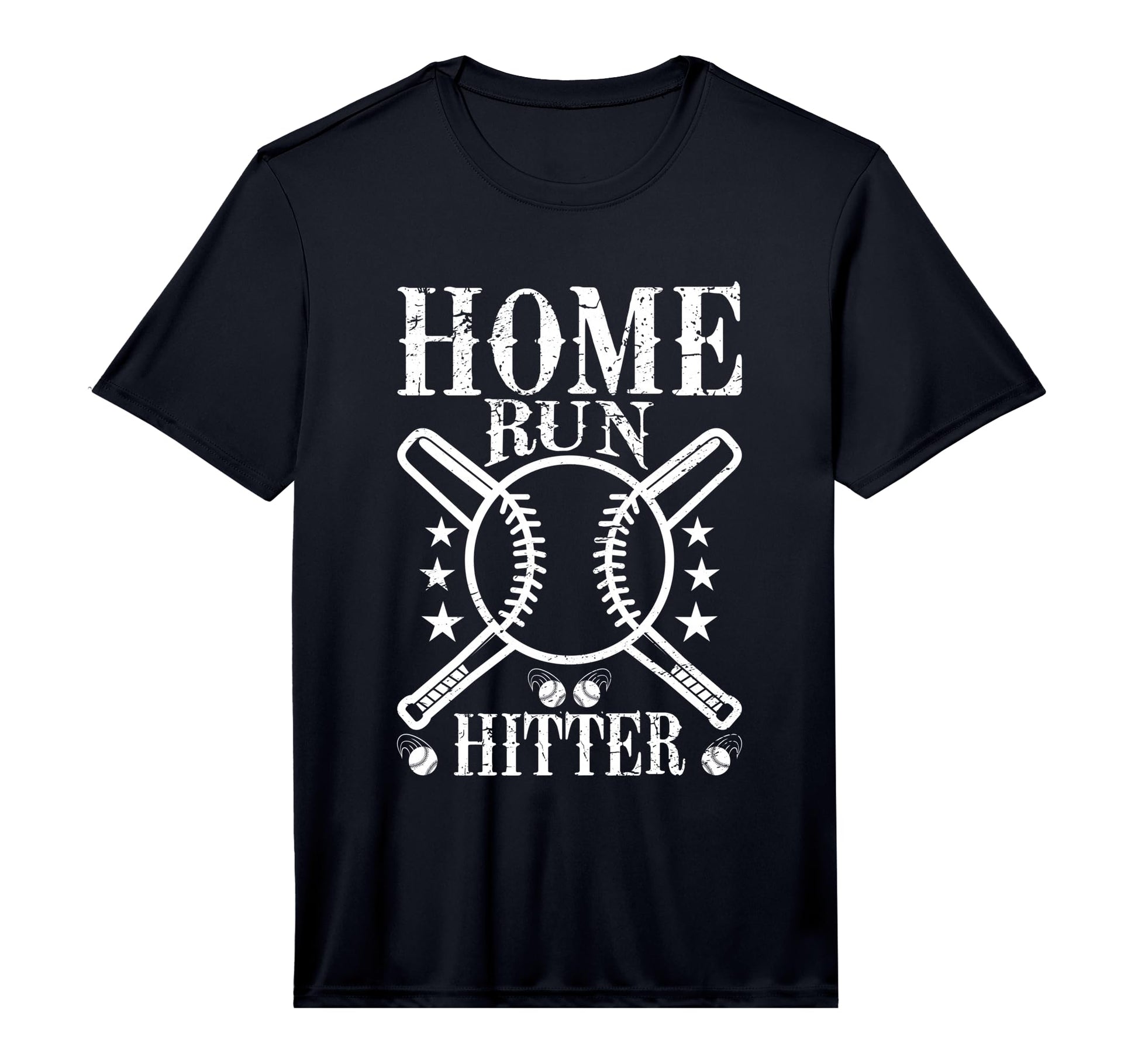 Mens Home Run Hitter Bat And Ball T-Shirt - Fun Novelty Design Unisex - T-Shirt, Sweatshirt, Hoodie