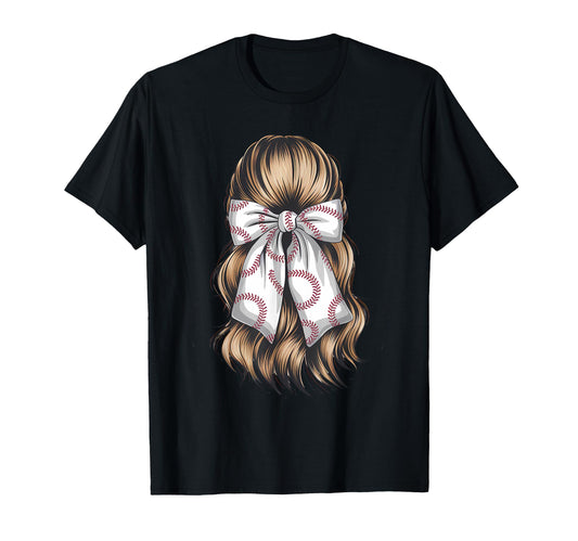 Baseball Coquette Bow Baseball Player T-Shirt - Streetwear Style Unisex - T-Shirt, Sweatshirt, Hoodie