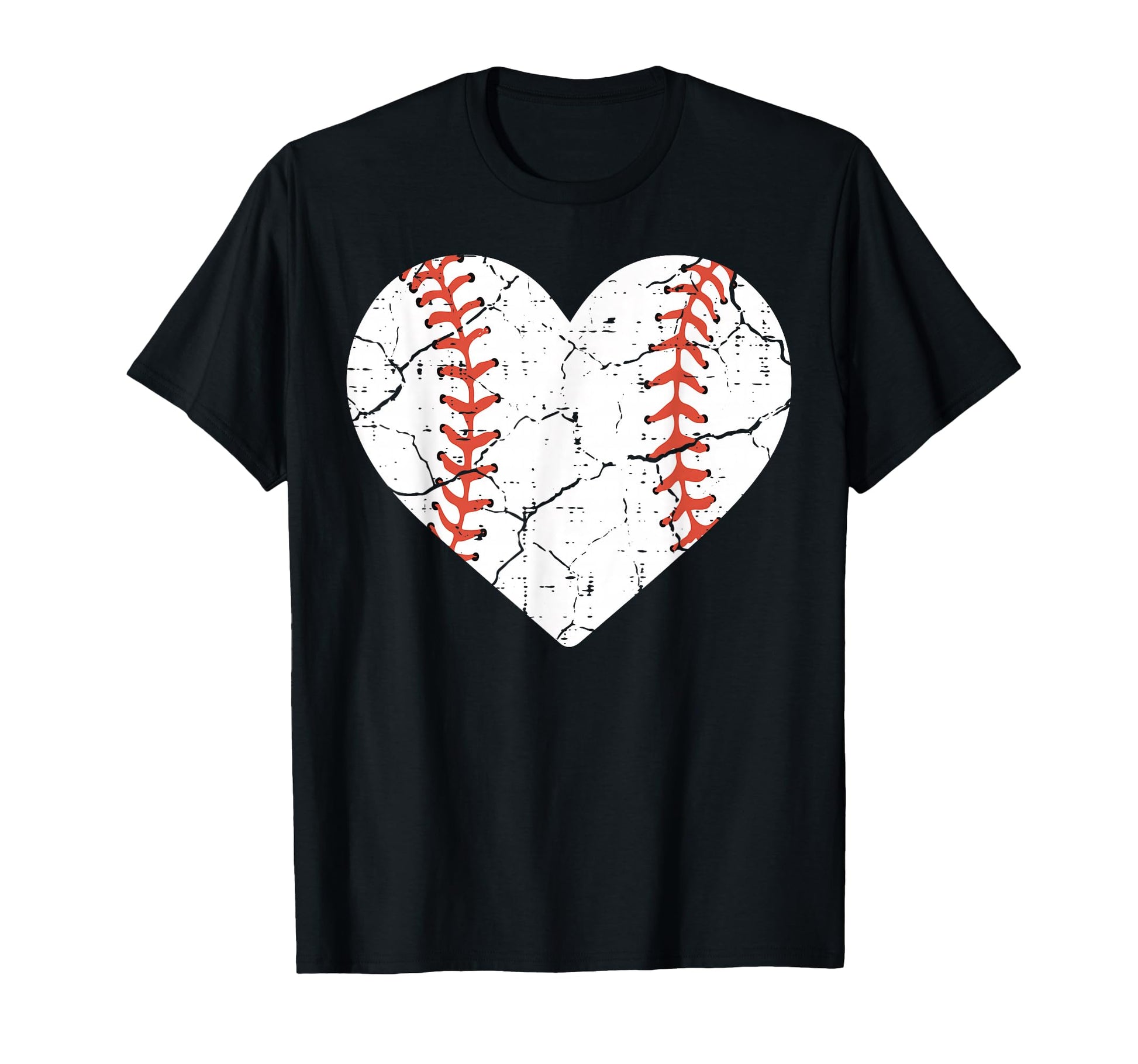 Baseball Heart Sports Player Coach Fan T-Shirt - Minimalist Print Unisex - T-Shirt, Sweatshirt, Hoodie