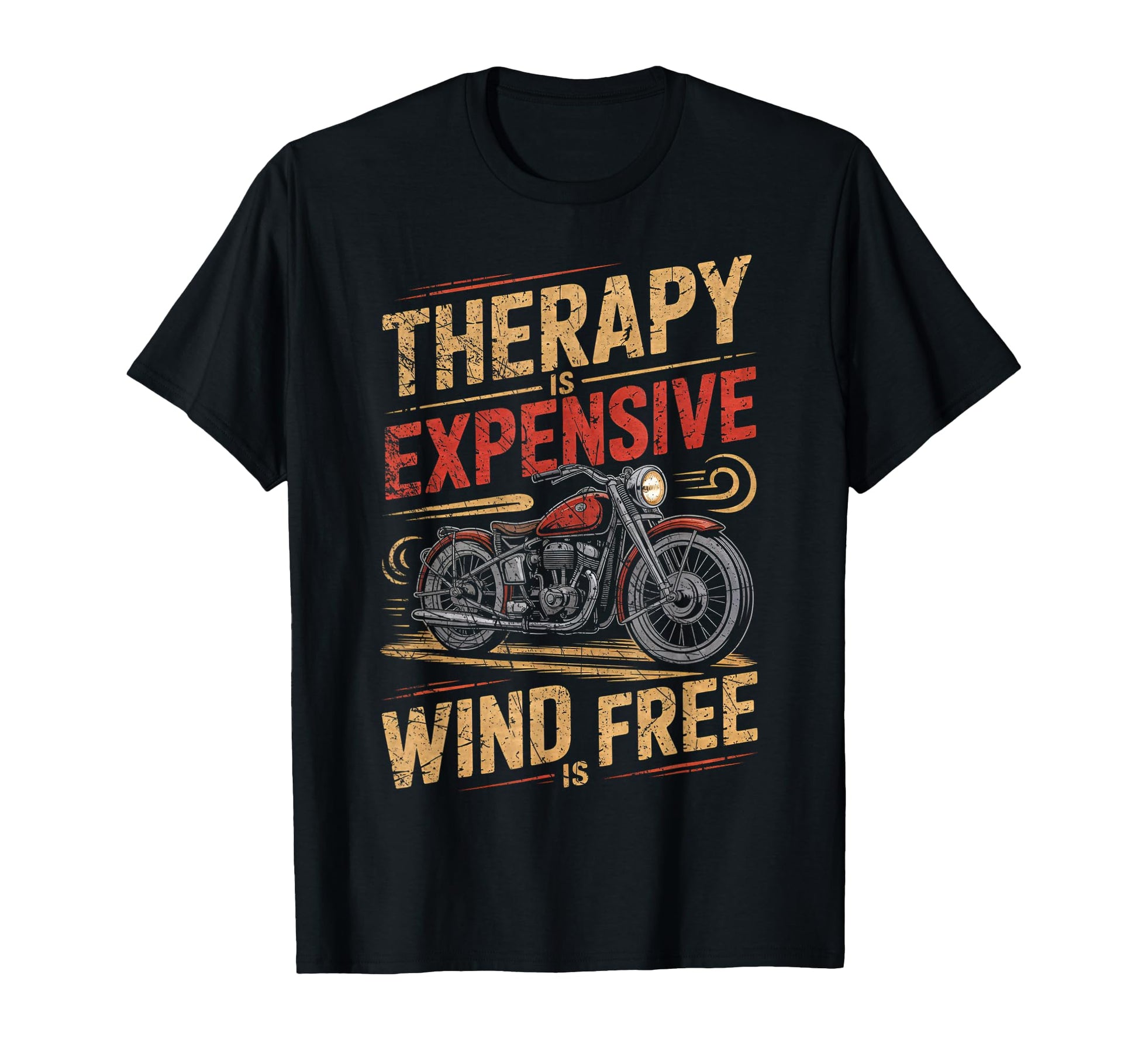 Motorcycle Therapy Funny T-Shirt - Novelty Apparel Men Women - T-Shirt, Sweatshirt, Hoodie