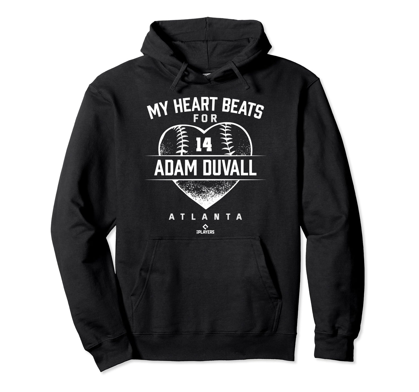 My Heart Beats Adam Duvall Atlanta Hoodie - Fun Novelty Design for Adults - T-Shirt, Sweatshirt, Hoodie