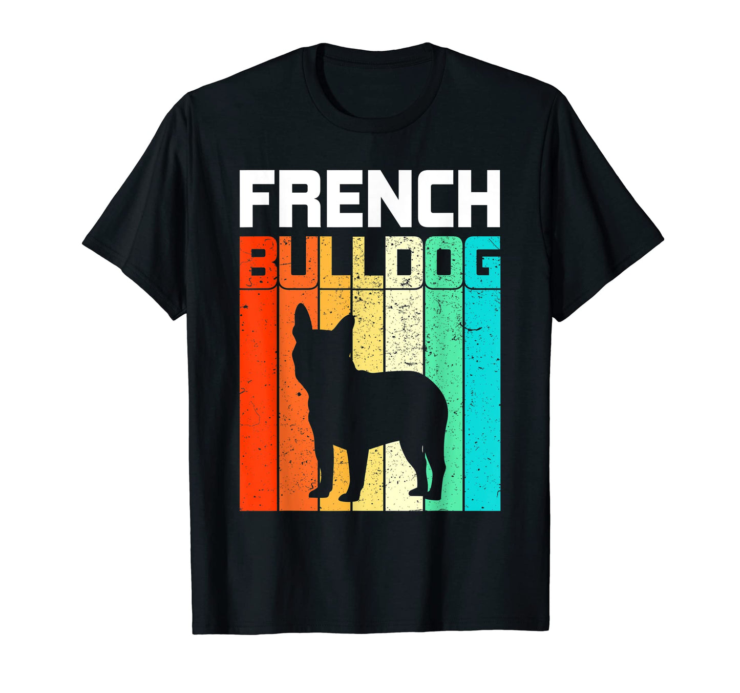 French Bulldog Stripes T-Shirt - Aesthetic Graphic Unisex - T-Shirt, Sweatshirt, Hoodie