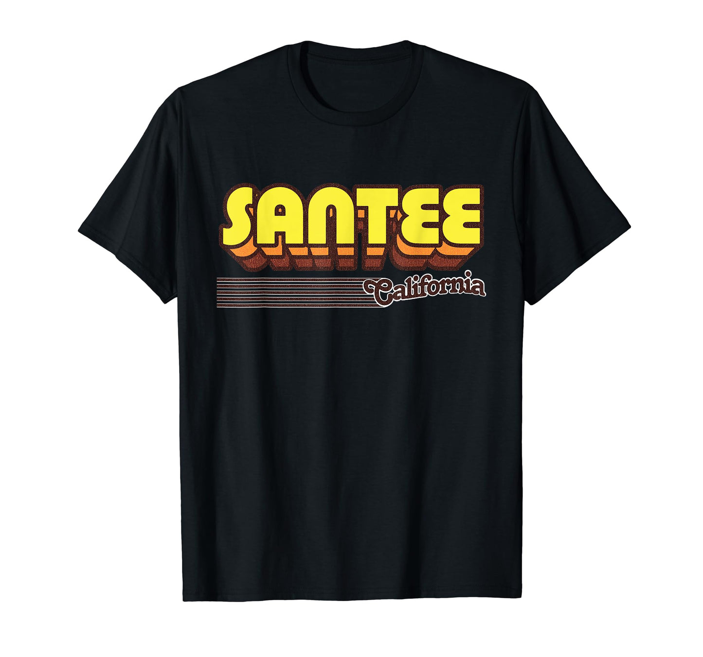 Santee California Stripes T-Shirt - Casual Everyday Wear Men Women - T-Shirt, Sweatshirt, Hoodie
