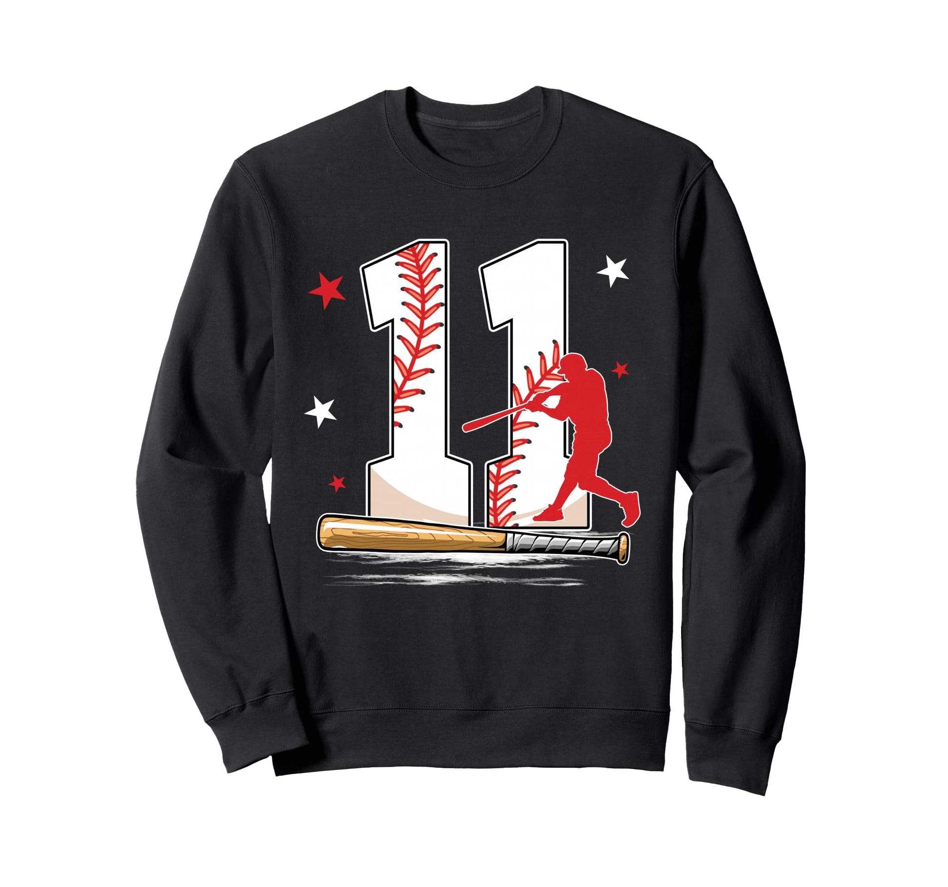 11 Years Old Baseball Birthday Sweatshirt - Fun Novelty Design Men Women - T-Shirt, Sweatshirt, Hoodie