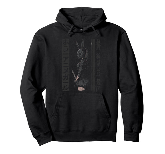 Anime Horror Bunny Aesthetic Soft Hoodie - Novelty Apparel Men Women - T-Shirt, Sweatshirt, Hoodie