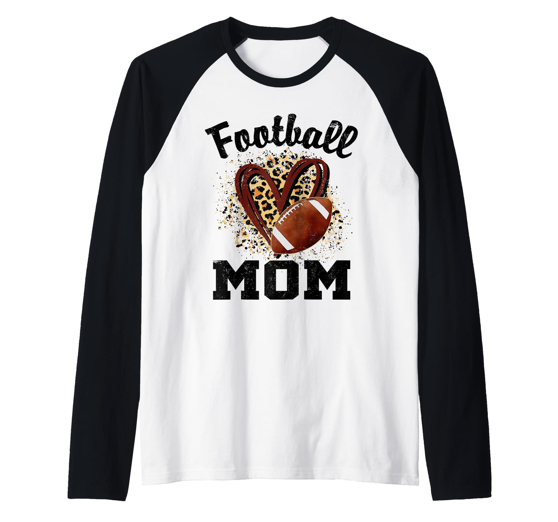 Leopard Heart American Football Matching Hoodie - Trendy Graphic Unisex - T-Shirt, Sweatshirt, Hoodie