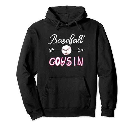 Baseball Cousin Birthday Sport Baseball Hoodie - Graphic Print for Adults - T-Shirt, Sweatshirt, Hoodie
