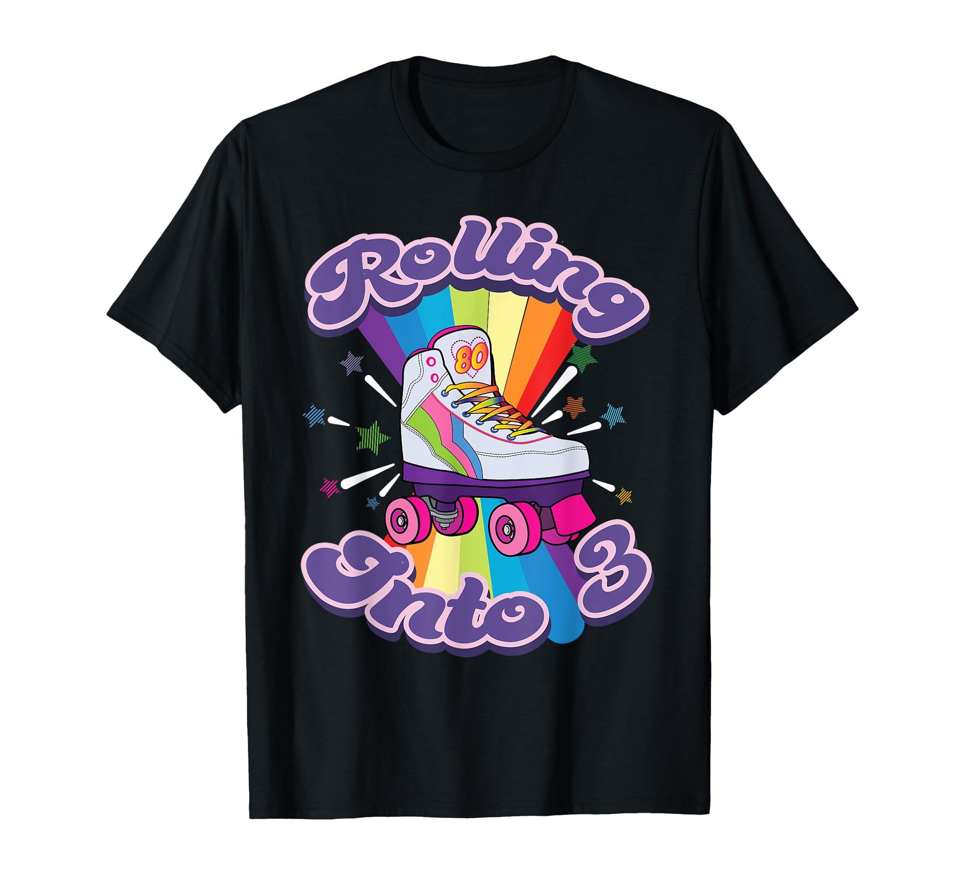 Roller Skating 3 Years Old 3Rd T-Shirt - Minimalist Print Men Women - T-Shirt, Sweatshirt, Hoodie