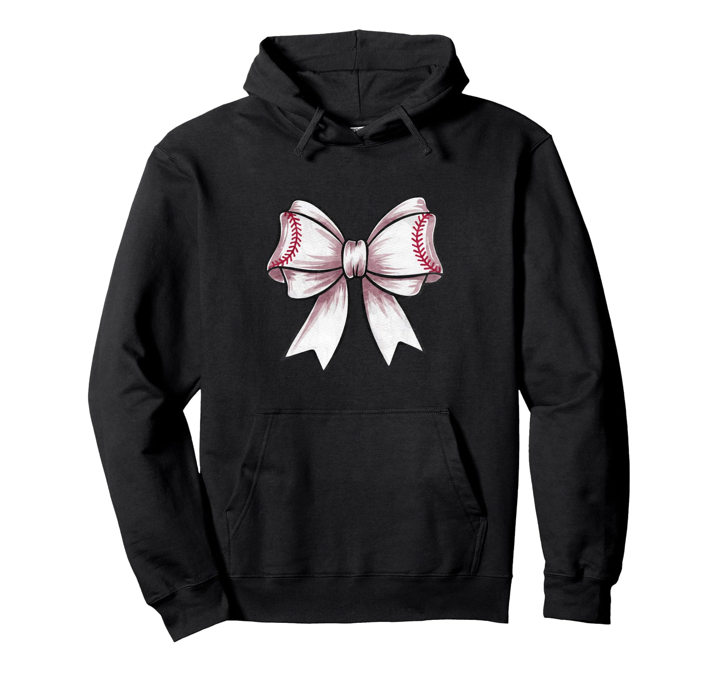 Coquette Baseball Bow Mom Sister Hoodie - Streetwear Style for Adults - T-Shirt, Sweatshirt, Hoodie