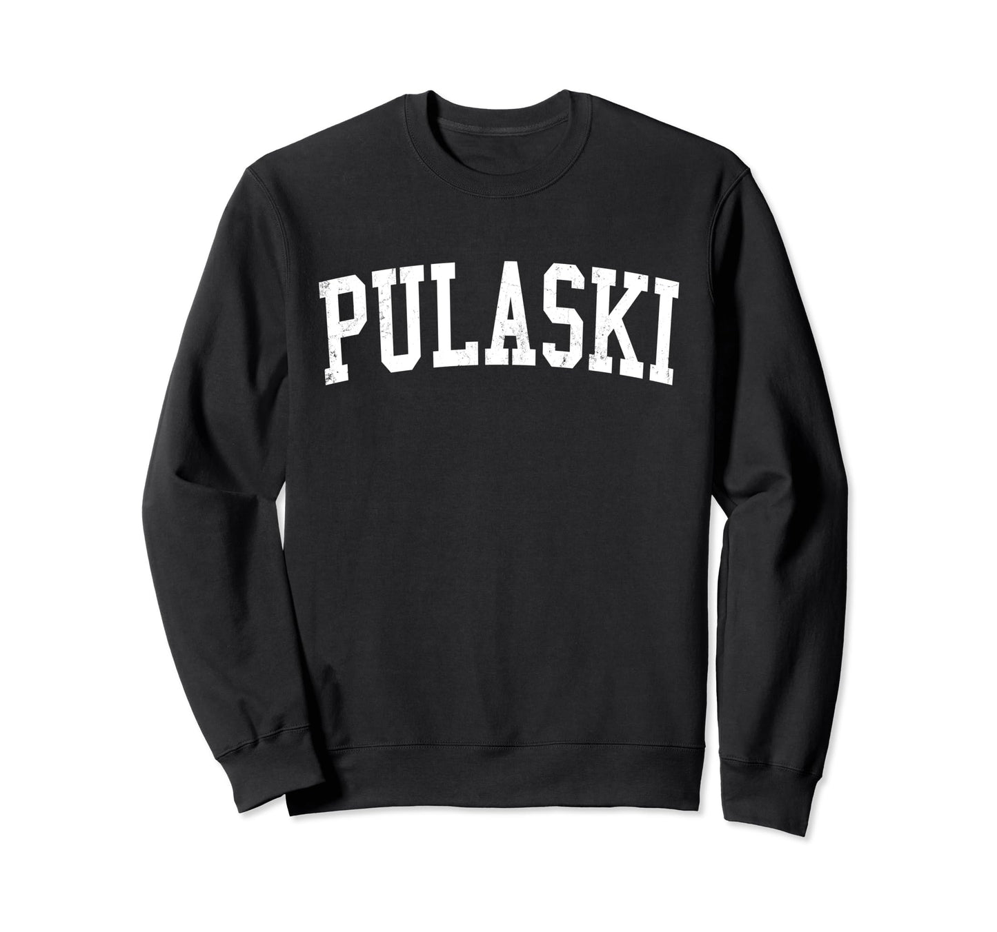 Pulaski Tn Distressed White Sweatshirt - Aesthetic Graphic for Adults - T-Shirt, Sweatshirt, Hoodie