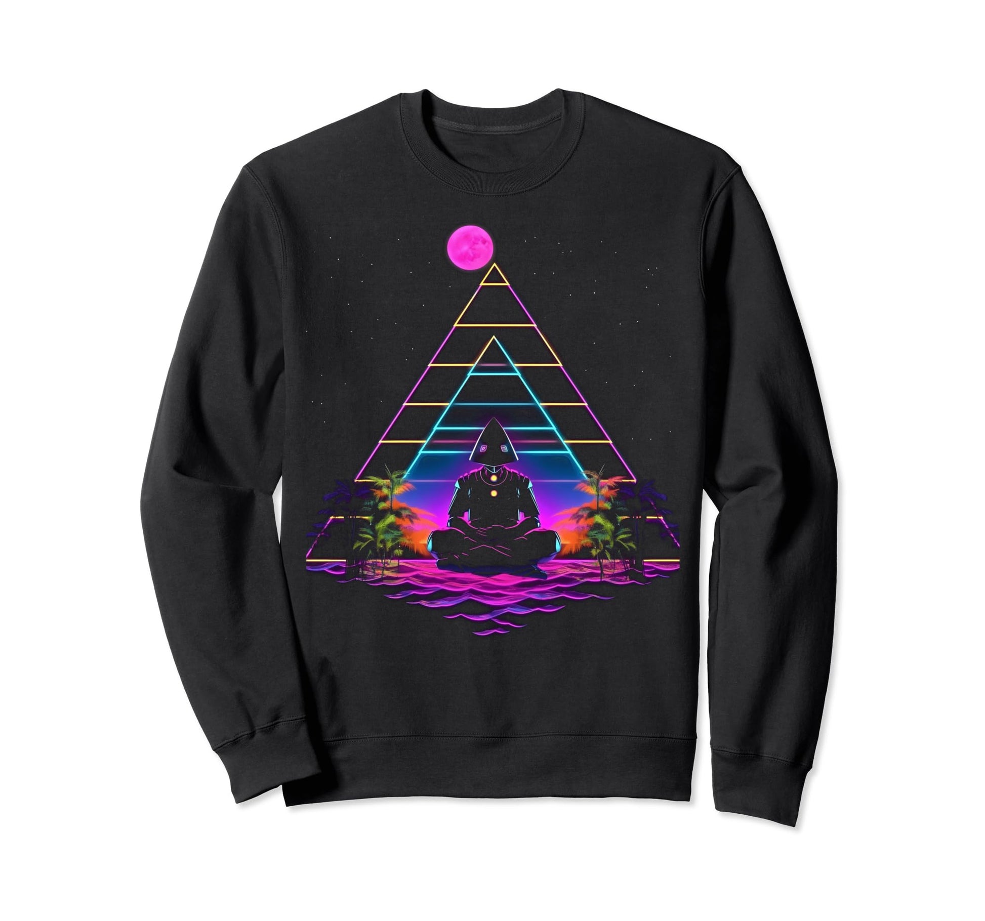 Synthwave Astronaut Cyberpunk Sweatshirt - Casual Everyday Wear for Adults - T-Shirt, Sweatshirt, Hoodie