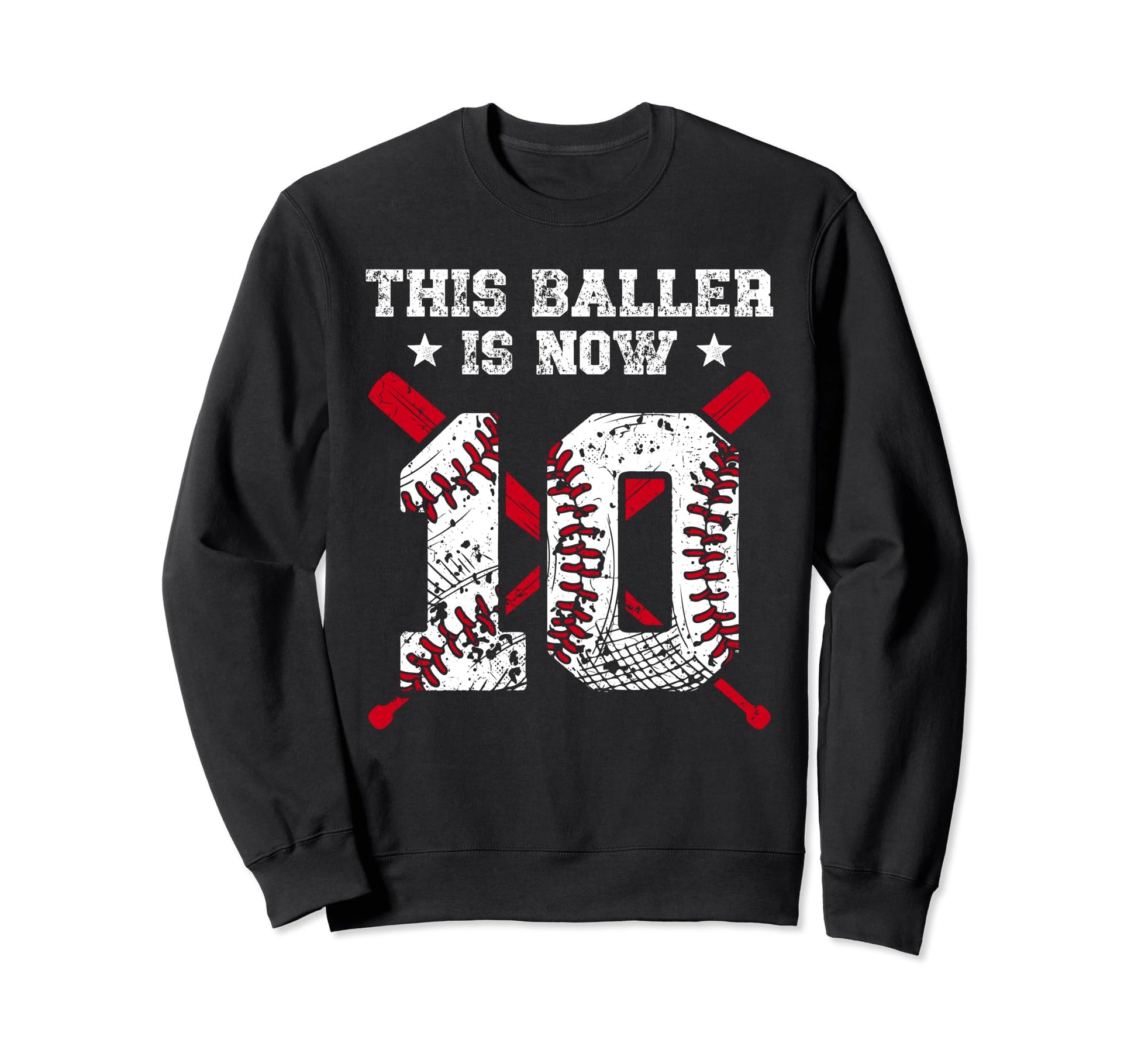 This Baller Is Now 10 Year Old Sweatshirt - Minimalist Print Men Women - T-Shirt, Sweatshirt, Hoodie