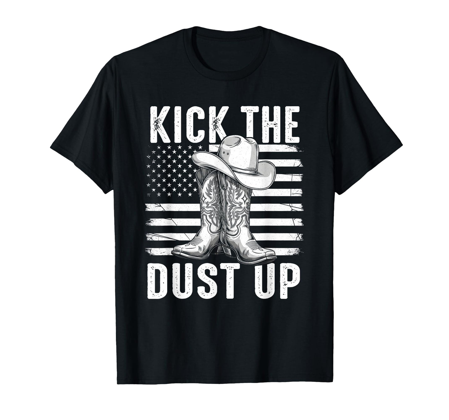 Kick Dust Up Western Cowboy Boots T-Shirt - Aesthetic Graphic Men Women - T-Shirt, Sweatshirt, Hoodie