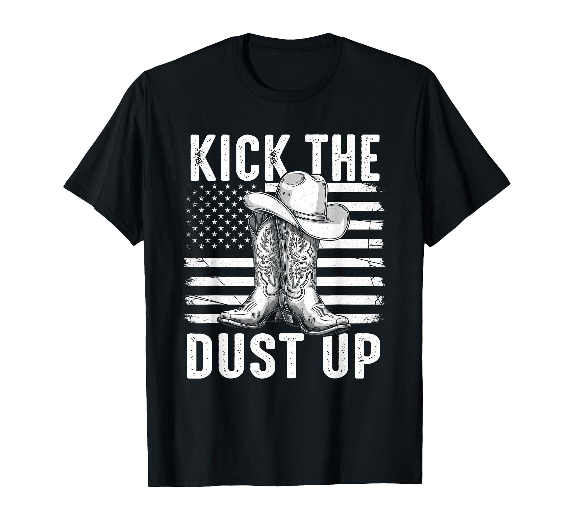 Kick Dust Up Western Cowboy Boots T-Shirt - Aesthetic Graphic Men Women - T-Shirt, Sweatshirt, Hoodie