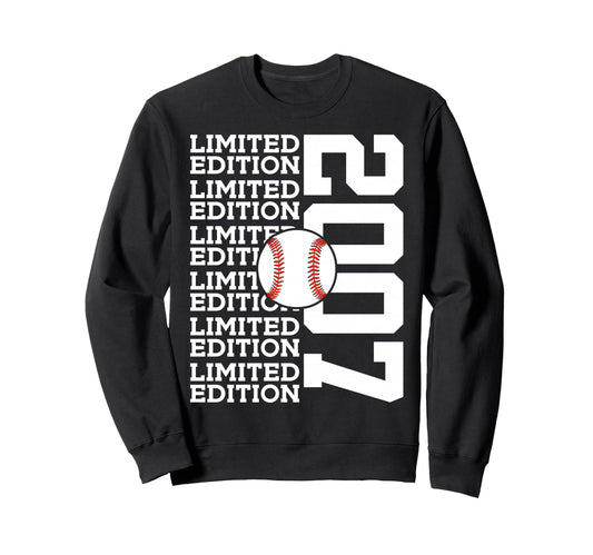 2007 Baseball 19Th Birthday Sweatshirt - Fun Novelty Design Unisex - T-Shirt, Sweatshirt, Hoodie