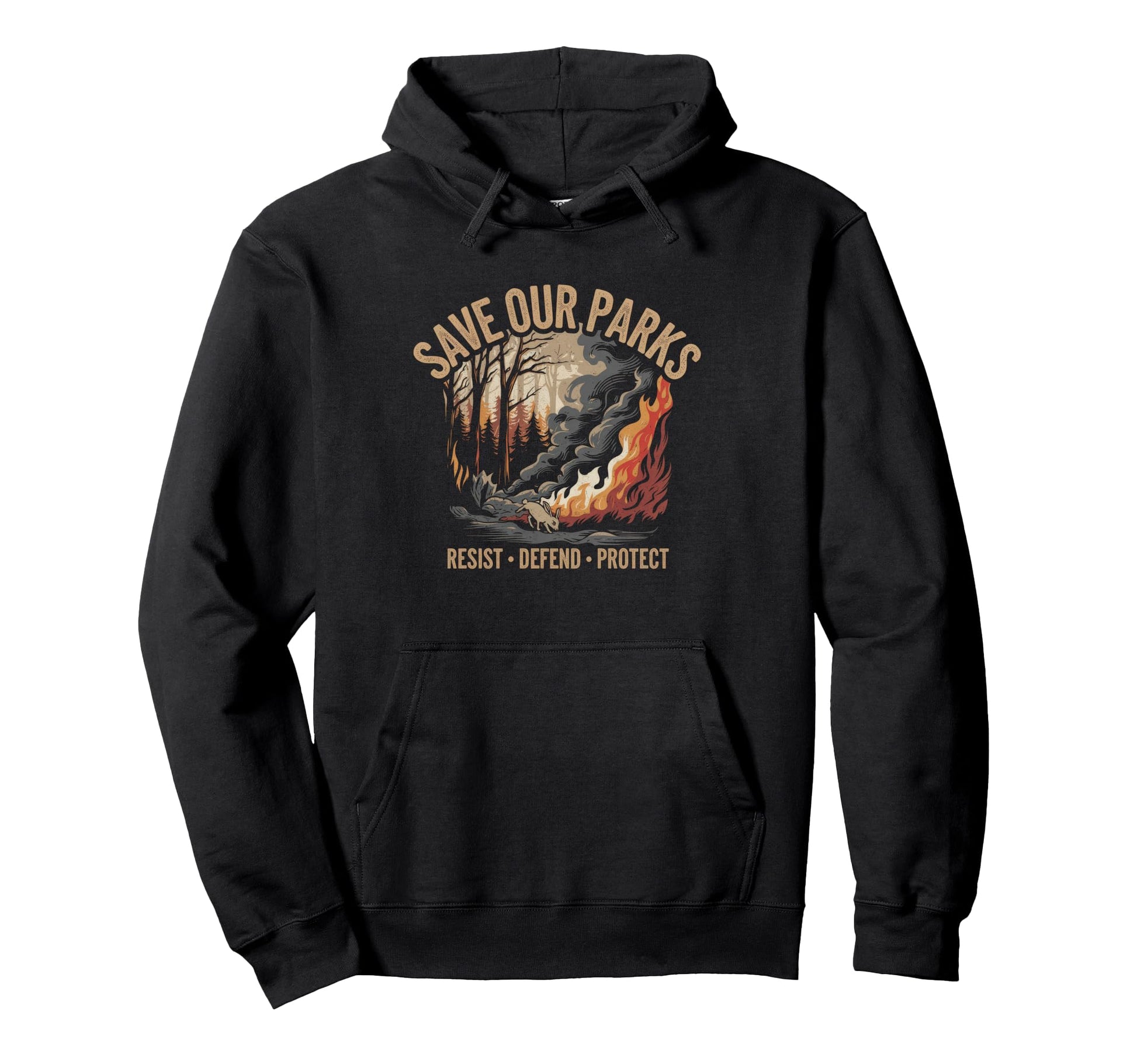 Save Our Parks Protect National Park Hoodie - Custom Art Print Men Women - T-Shirt, Sweatshirt, Hoodie