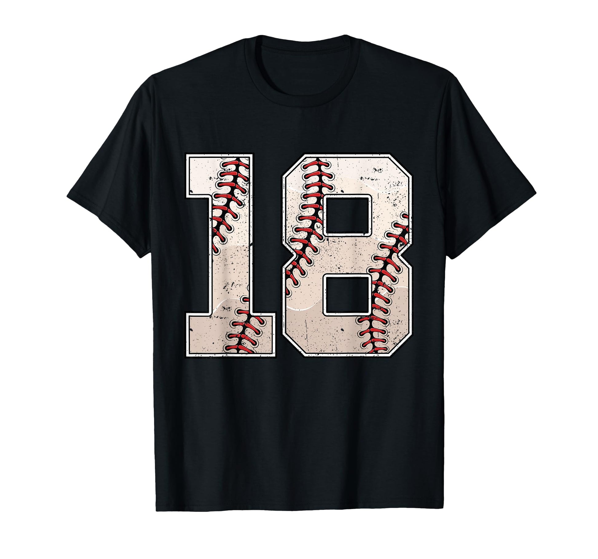 Baseball Birthday Eighteen 18 T-Shirt - Casual Everyday Wear for Adults - T-Shirt, Sweatshirt, Hoodie