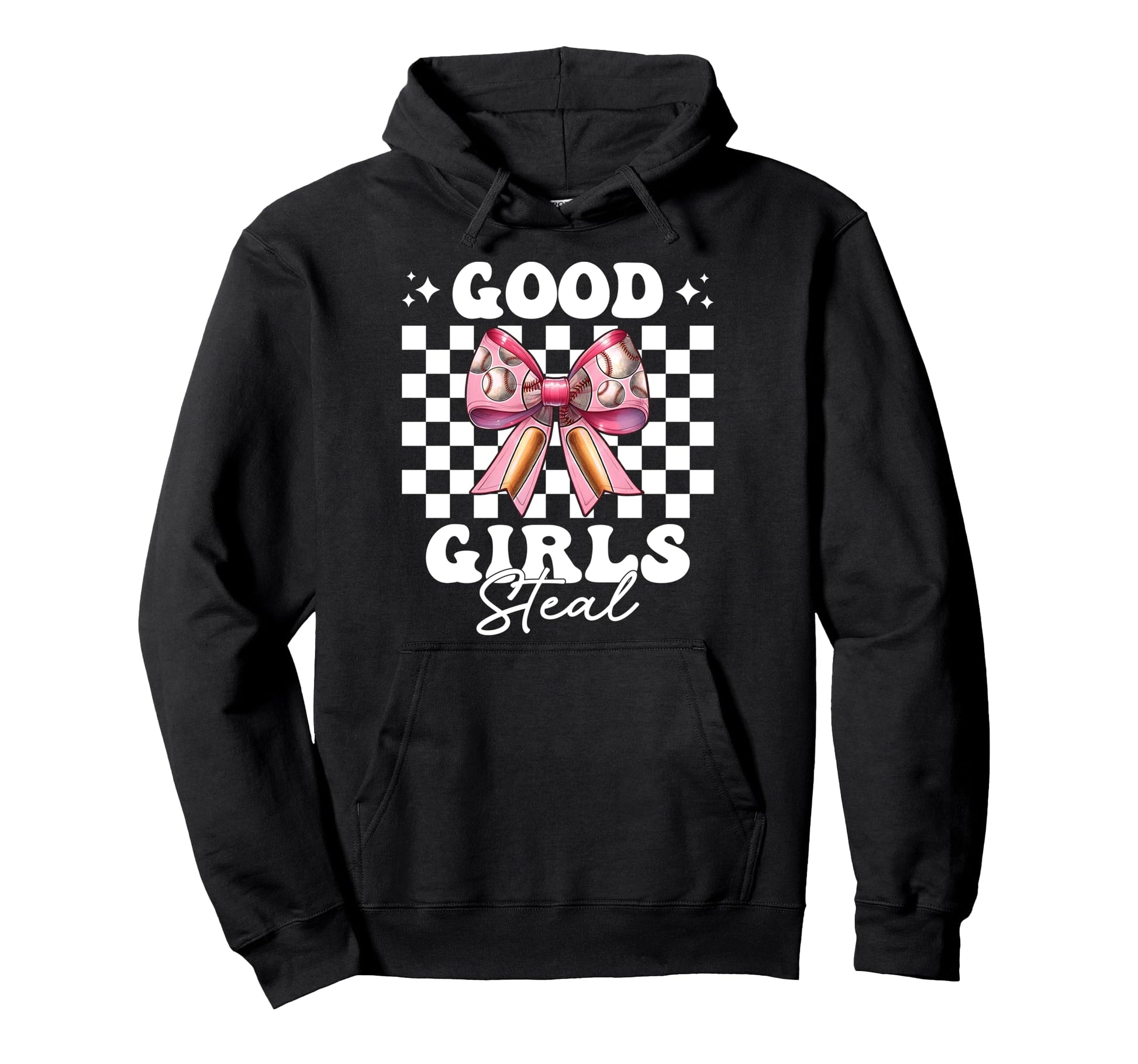 Baseball Mom Mothers Day Coquette Bow Good Hoodie - Novelty Apparel Unisex - T-Shirt, Sweatshirt, Hoodie