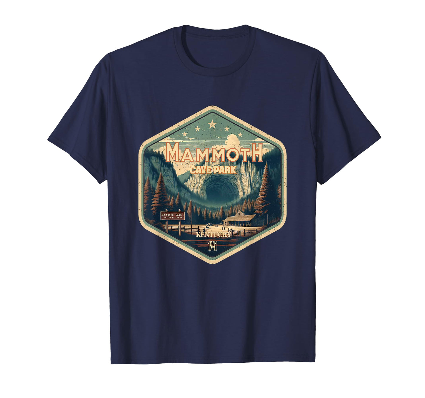 Mammoth Cave National Park Hexagonal T-Shirt - Aesthetic Graphic Unisex - T-Shirt, Sweatshirt, Hoodie