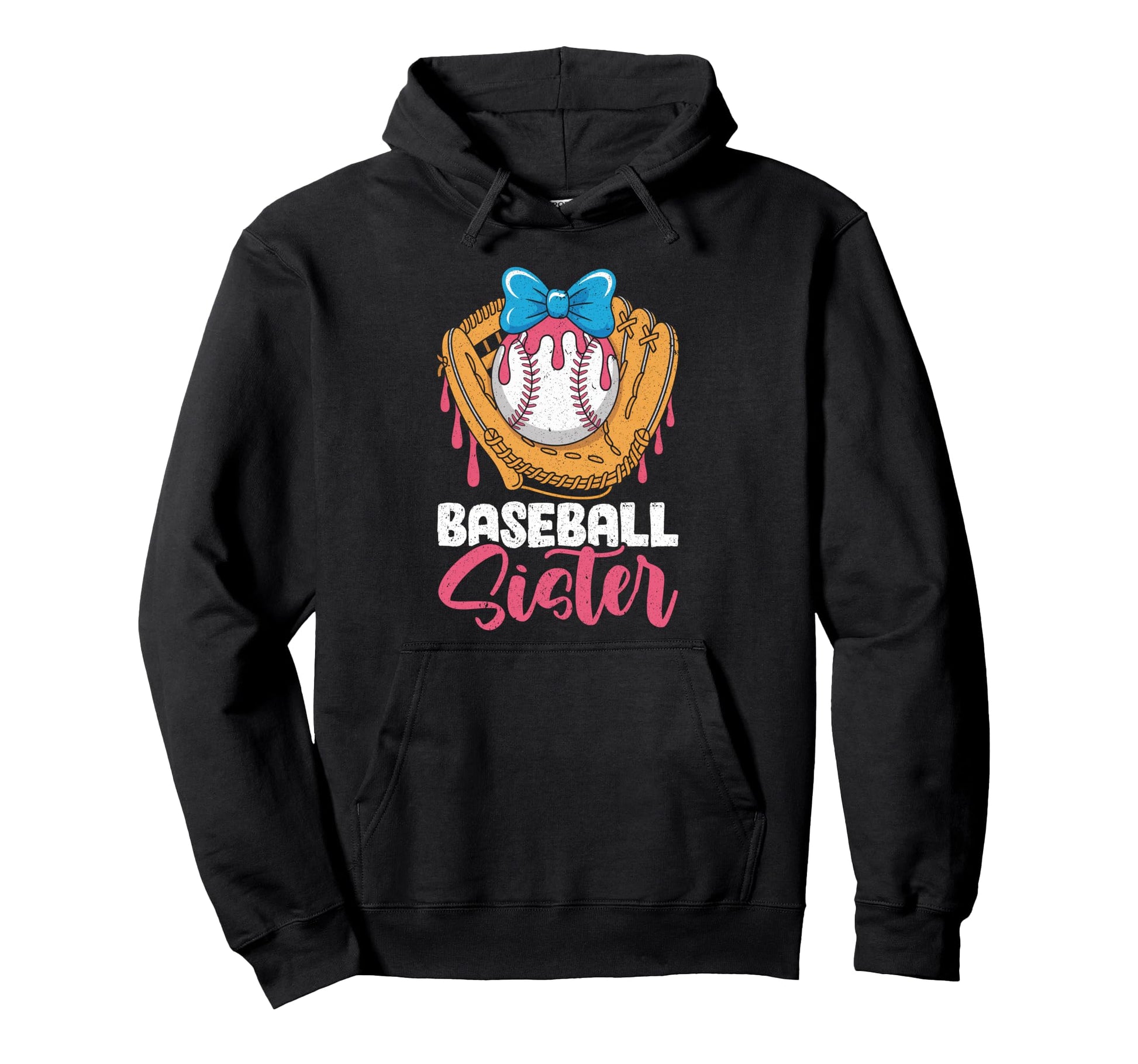Baseball Sister Coquette Bow Biggest Hoodie - Aesthetic Graphic Men Women - T-Shirt, Sweatshirt, Hoodie