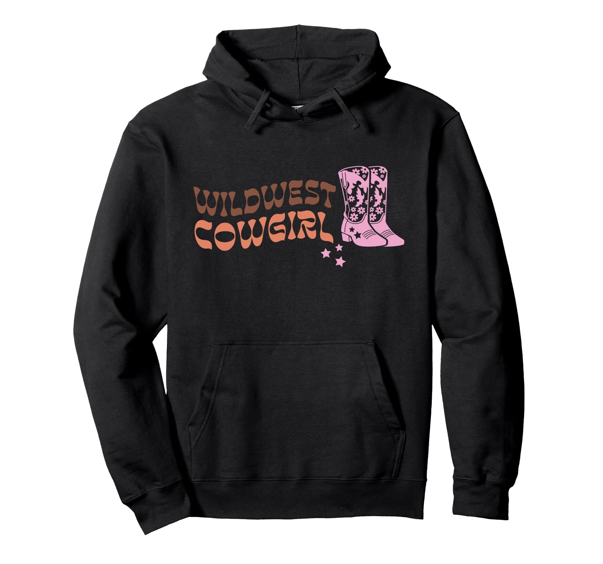 Cowgirl Boots Western Hoodie - Casual Everyday Wear Men Women - T-Shirt, Sweatshirt, Hoodie