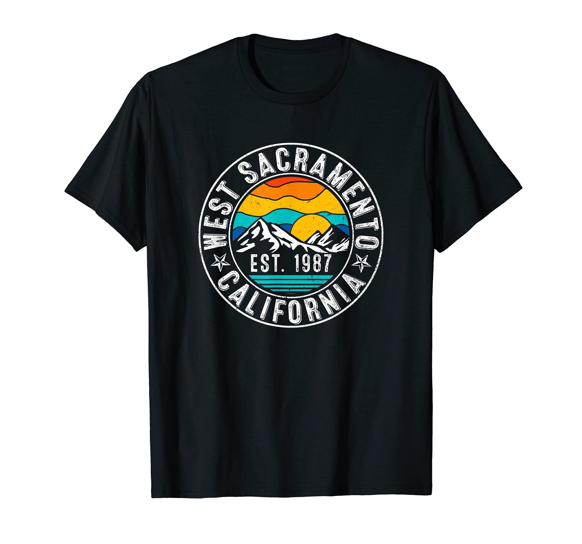 70S 80S West Sacramento California Ca T-Shirt - Aesthetic Graphic Men Women - T-Shirt, Sweatshirt, Hoodie