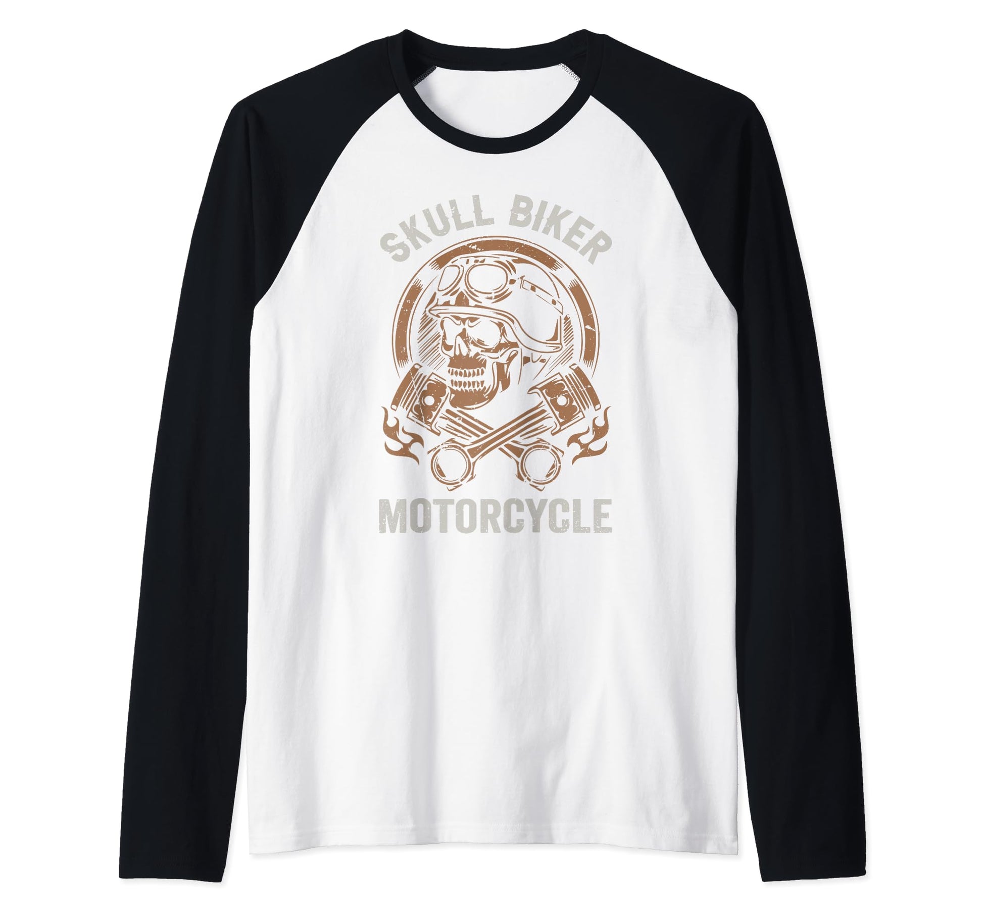 Skull Biker Motorcycle Biker Ride Sweatshirt - Novelty Apparel for Adults - T-Shirt, Sweatshirt, Hoodie