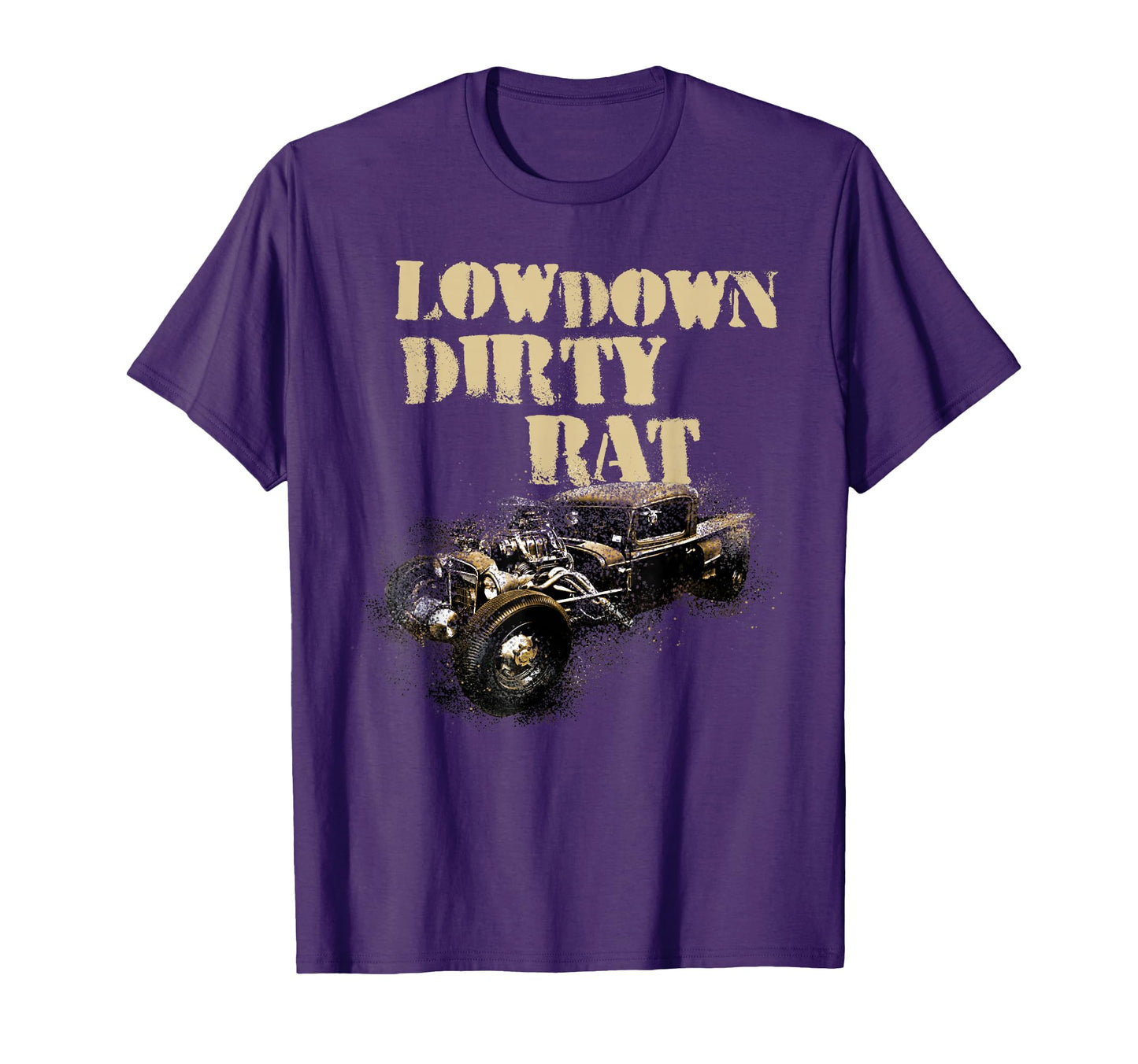 Mens Rat Rod Rust Truck Car Show Low T-Shirt - Custom Art Print Unisex - T-Shirt, Sweatshirt, Hoodie