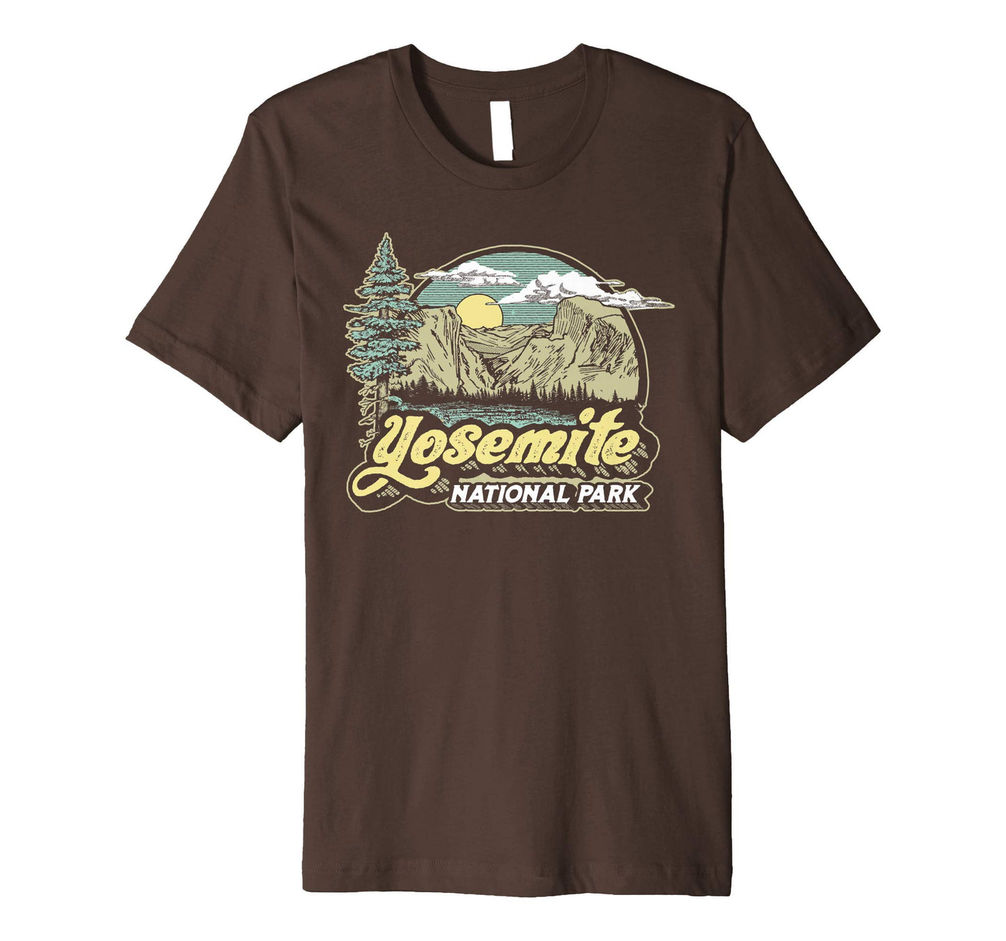 Yosemite National Park Eighties 80S T-Shirt - Streetwear Style for Adults - T-Shirt, Sweatshirt, Hoodie