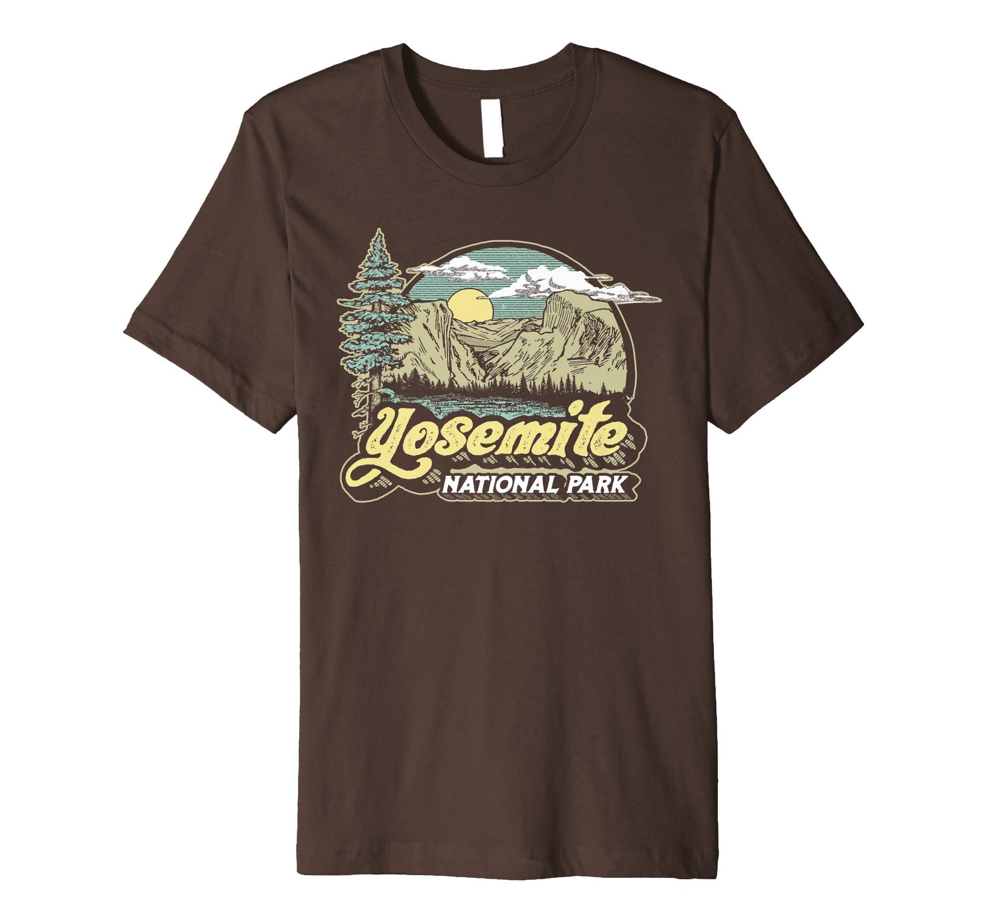 Yosemite National Park Eighties 80S T-Shirt - Streetwear Style for Adults - T-Shirt, Sweatshirt, Hoodie