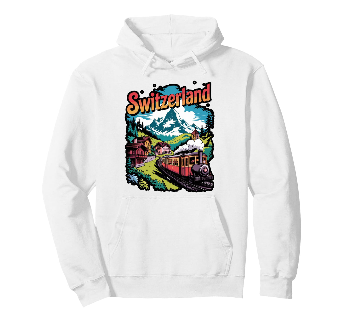 Switzerland Stripes Hoodie - Graphic Print Unisex - T-Shirt, Sweatshirt, Hoodie