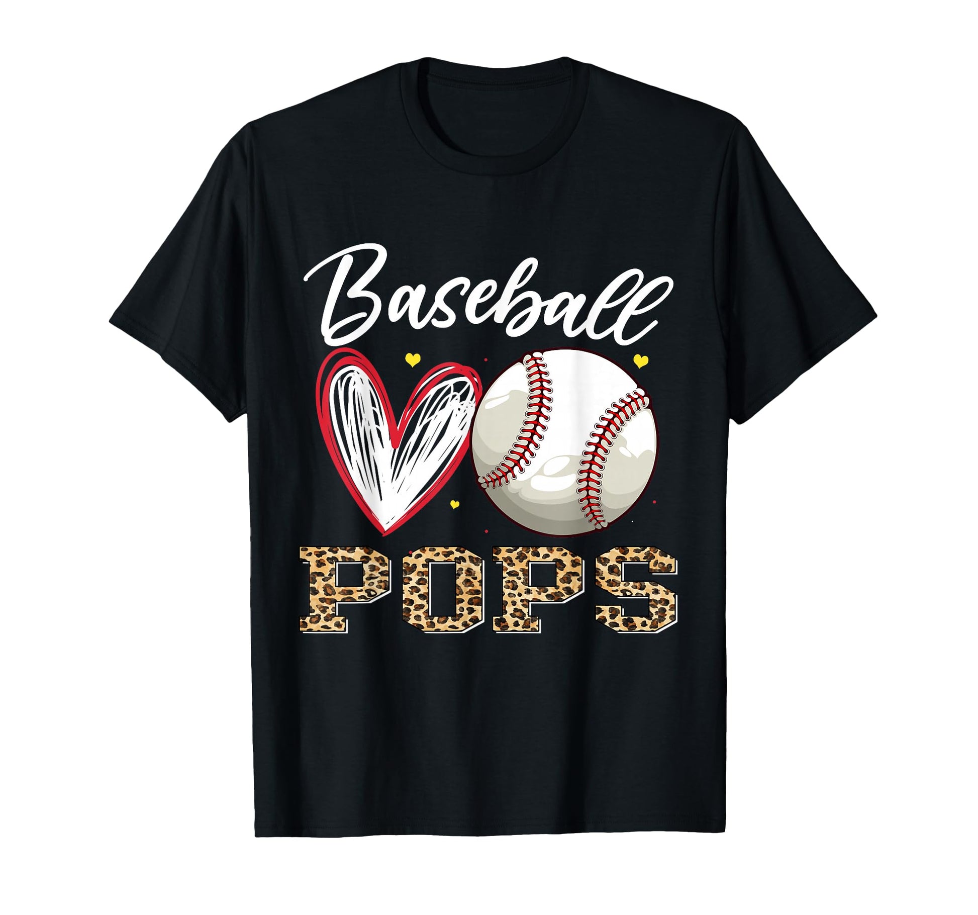 Baseball Pops Leopard Family T-Shirt - Casual Everyday Wear for Adults - T-Shirt, Sweatshirt, Hoodie