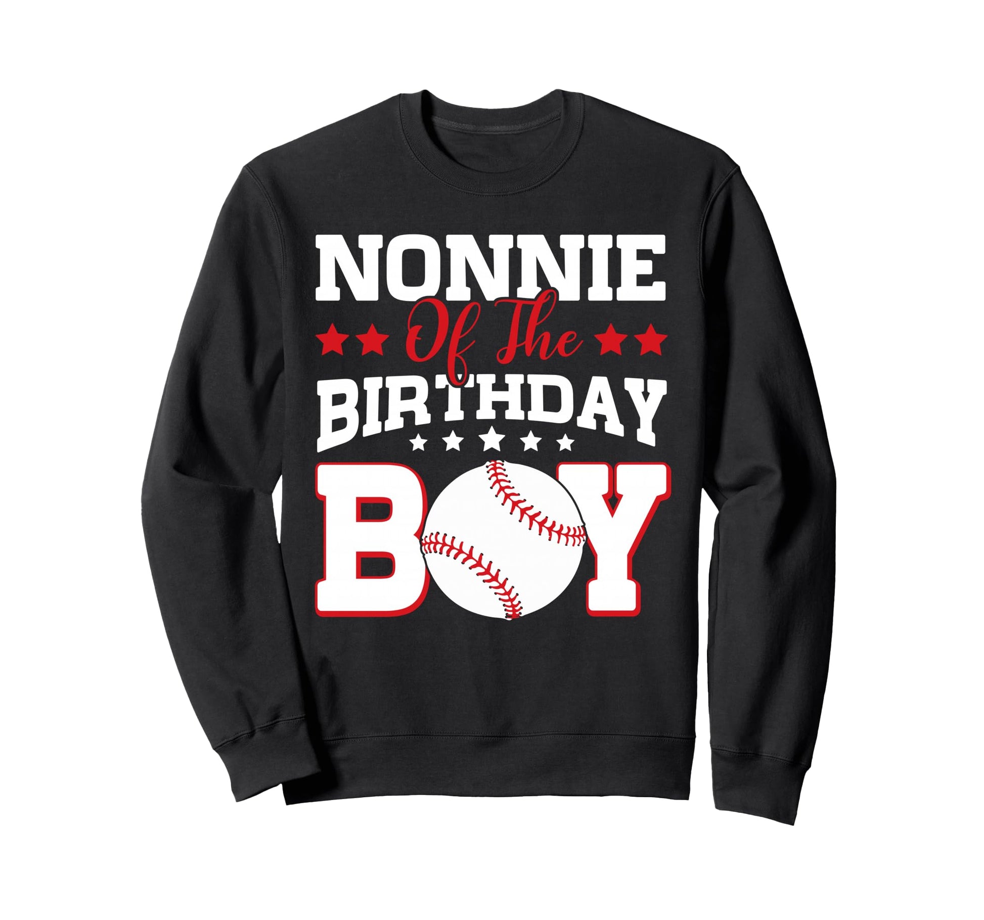 Nonnie Birthday Baseball Family Sweatshirt - Unique Graphic for Adults - T-Shirt, Sweatshirt, Hoodie
