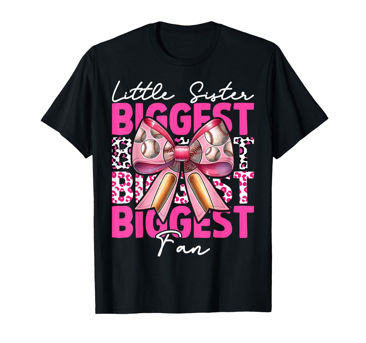 Baseball Sister Coquette Bow T-Shirt - Casual Everyday Wear Men Women - T-Shirt, Sweatshirt, Hoodie