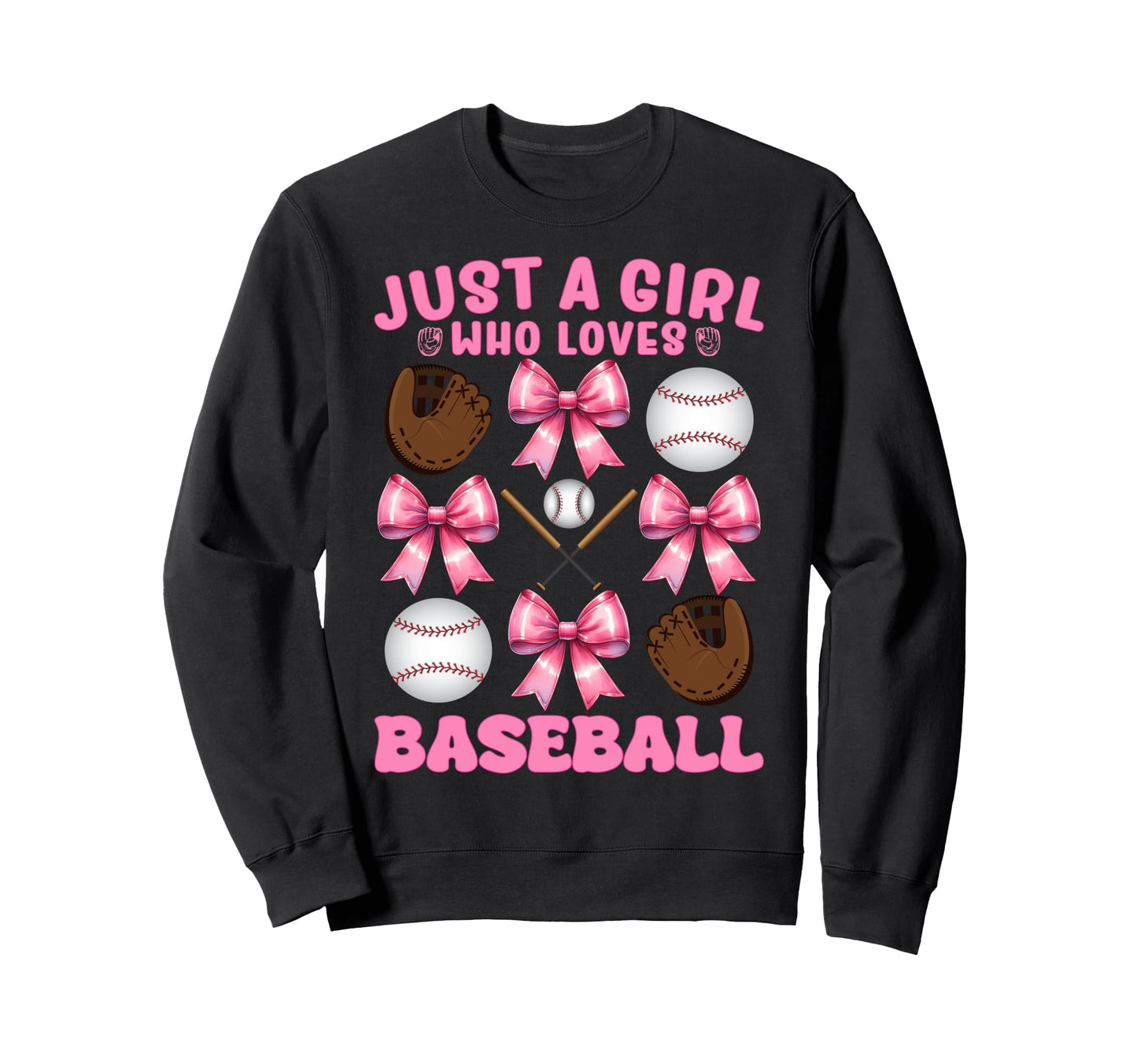 Just Who Loves Baseball Mom Sweatshirt - Fun Novelty Design Men Women - T-Shirt, Sweatshirt, Hoodie