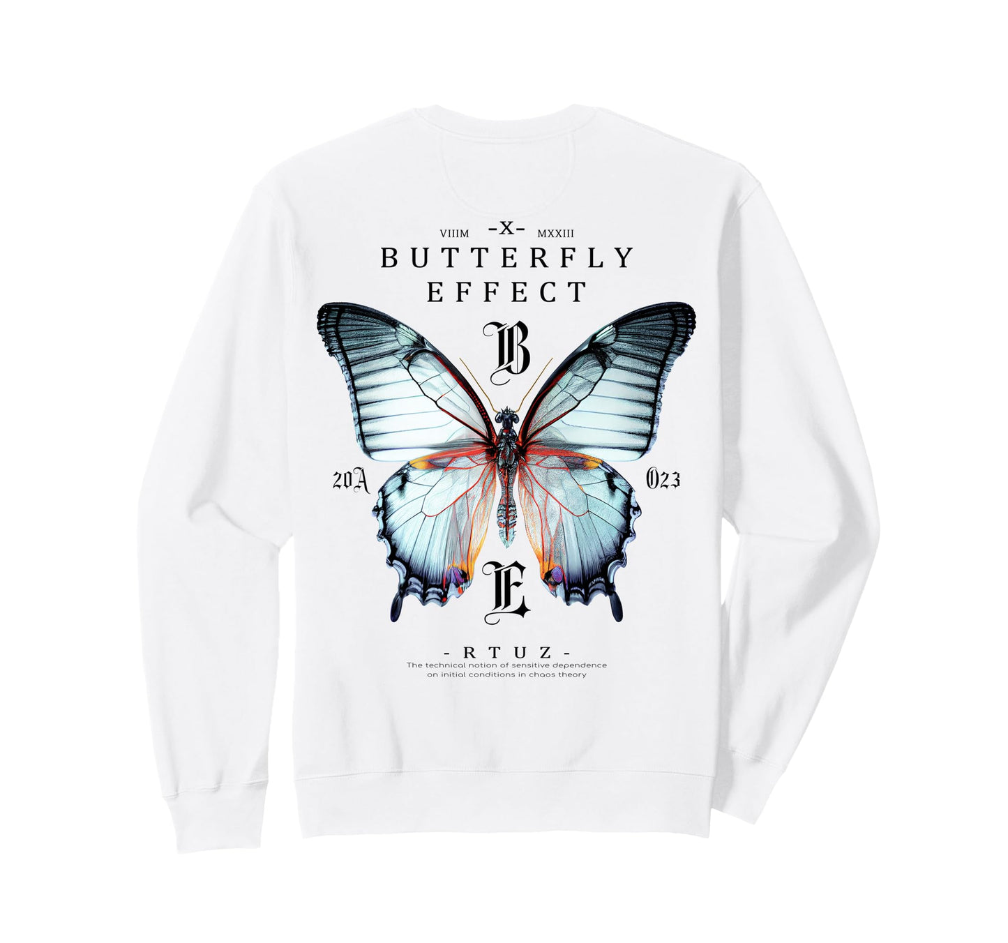 Y2K Back Streetwear Butterfly Sweatshirt - Trendy Graphic Men Women - T-Shirt, Sweatshirt, Hoodie