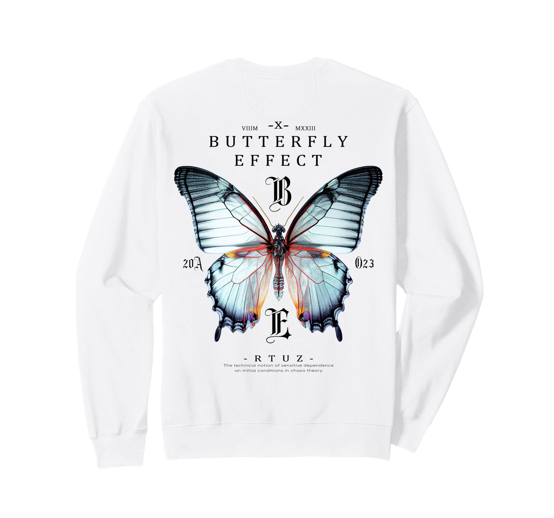 Y2K Back Streetwear Butterfly Sweatshirt - Trendy Graphic Men Women - T-Shirt, Sweatshirt, Hoodie