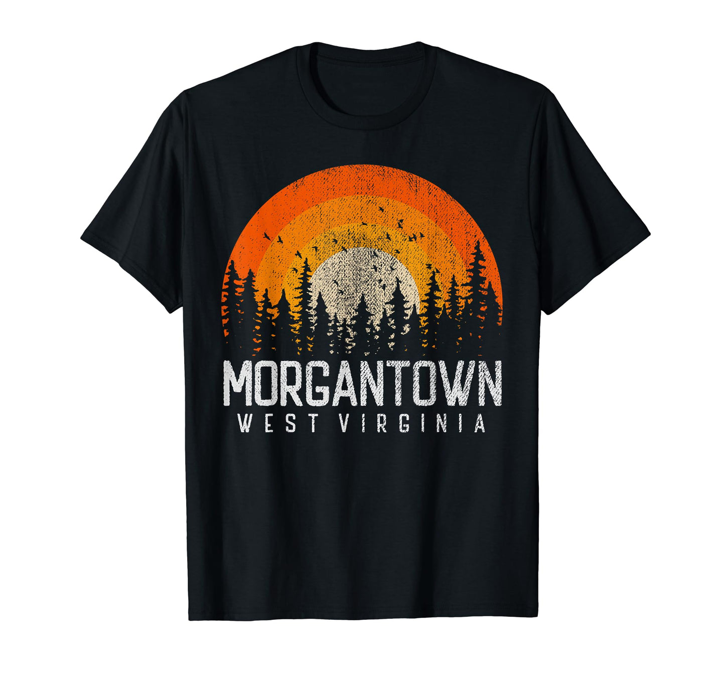 Morgantown West Virginia Wv 70S 80S 90S T-Shirt - Streetwear Style Unisex - T-Shirt, Sweatshirt, Hoodie