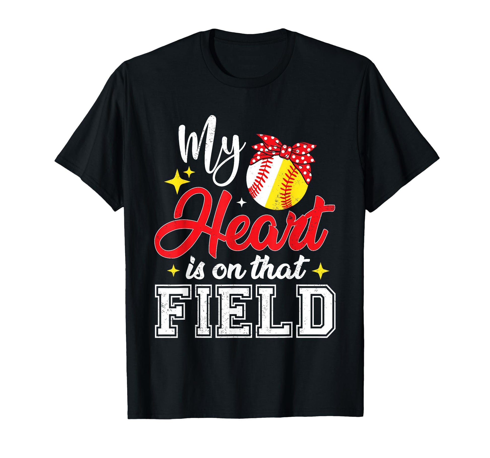 My Heart Is That Field Baseball T-Shirt - Trendy Graphic Men Women - T-Shirt, Sweatshirt, Hoodie