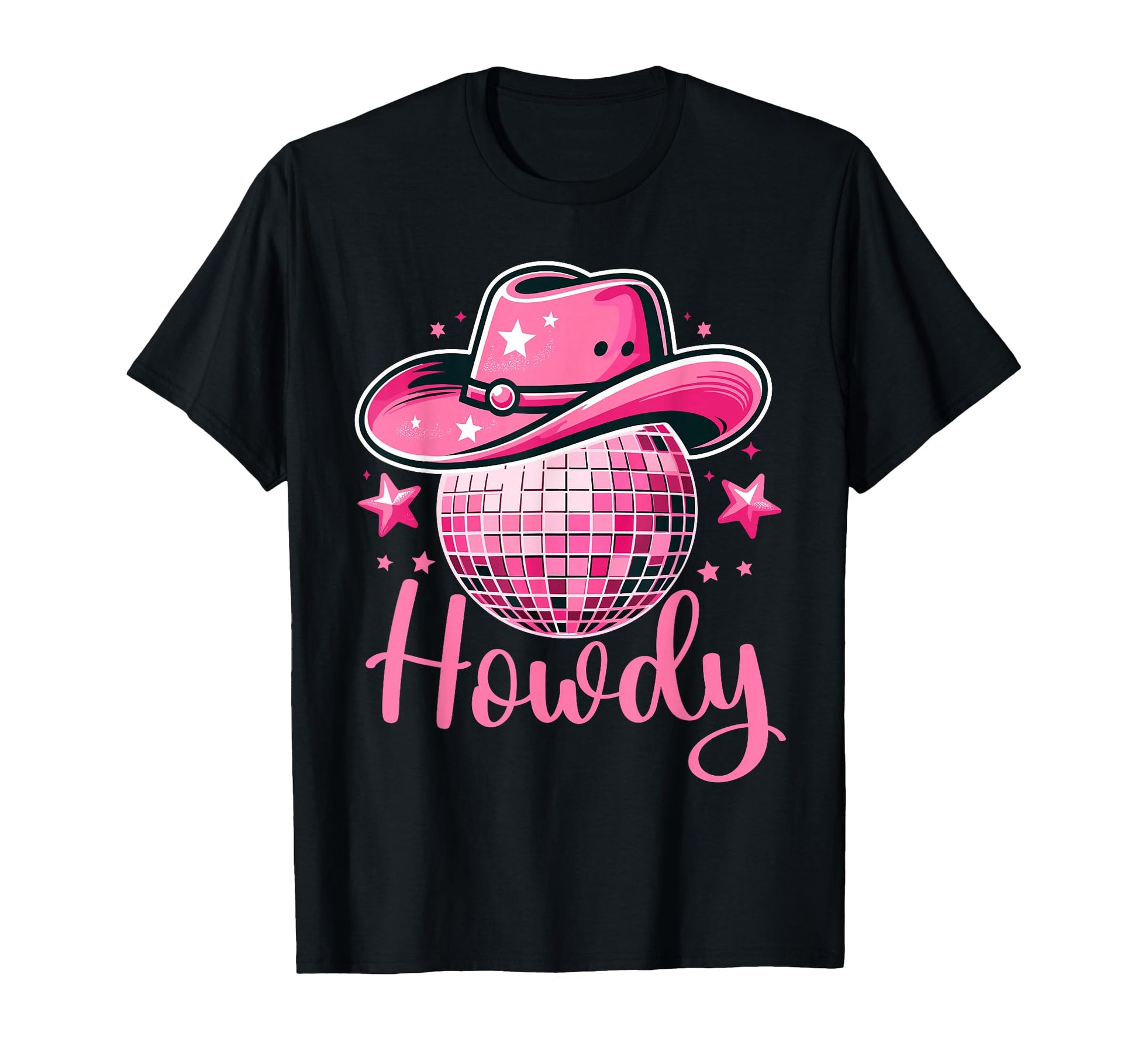 Western Cowgirl Rodeo Disco T-Shirt - Custom Art Print Men Women - T-Shirt, Sweatshirt, Hoodie