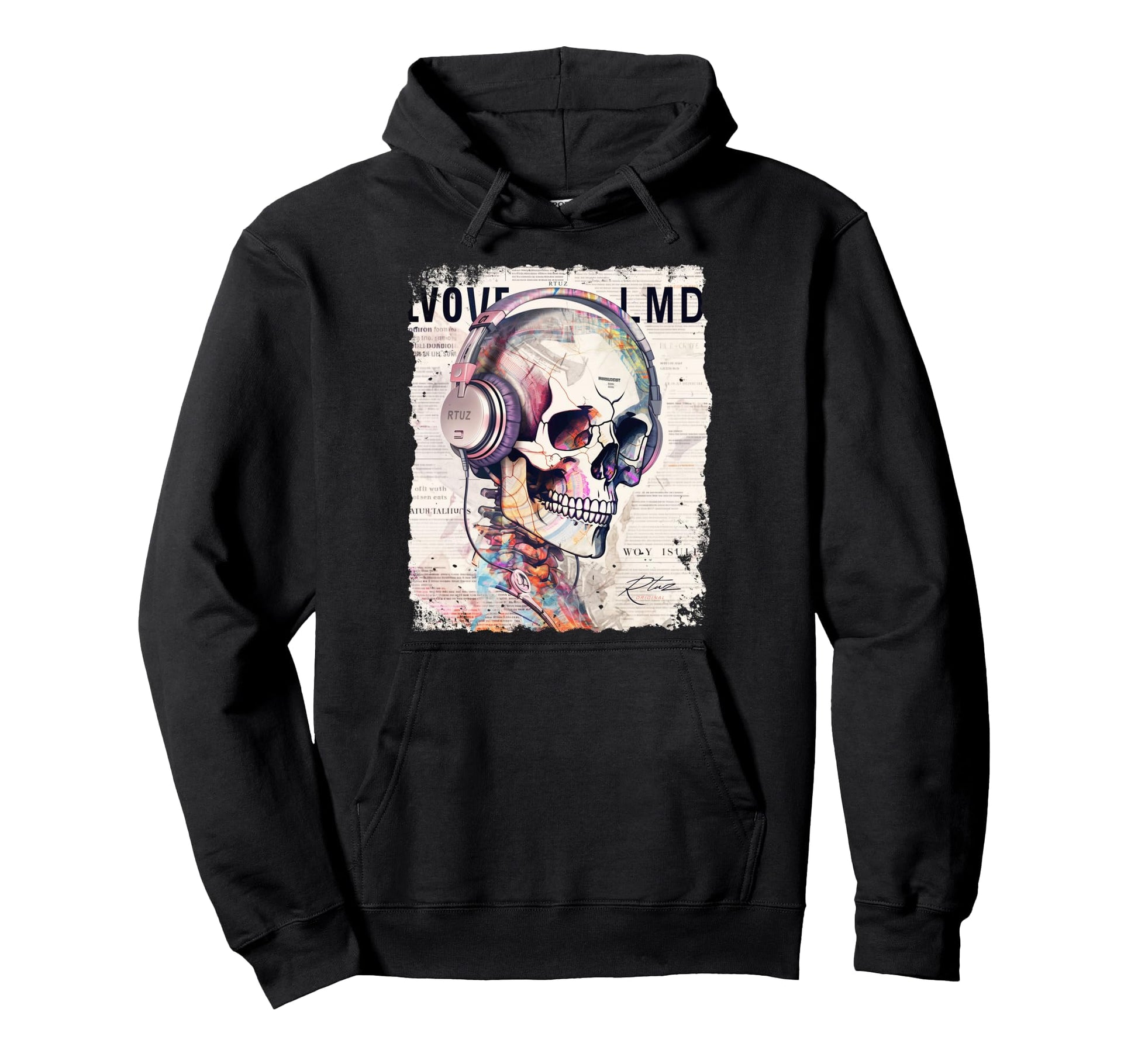 Aesthetic Streetwear Skull Hoodie - Unique Graphic Men Women - T-Shirt, Sweatshirt, Hoodie