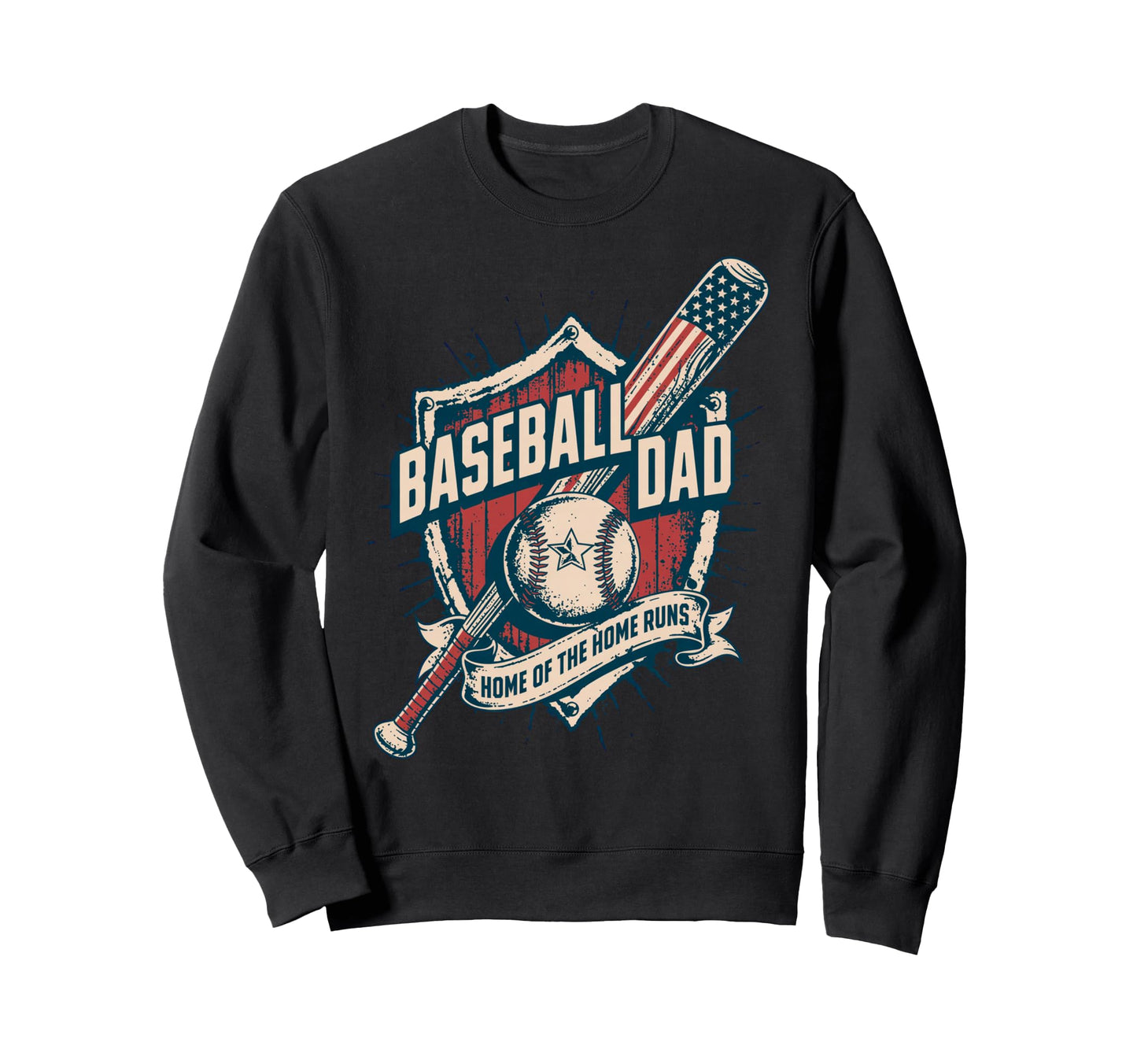 Home Home Runs Usa American Sweatshirt - Trendy Graphic for Adults - T-Shirt, Sweatshirt, Hoodie