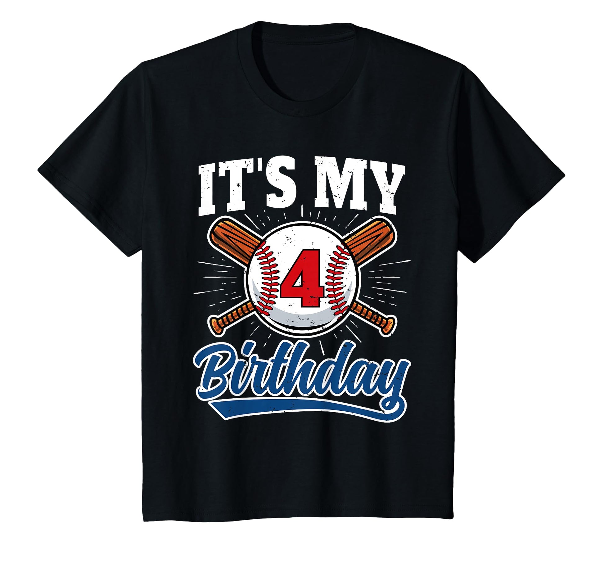 4 Years Old Baseball Player 4Th T-Shirt - Unique Graphic for Adults - T-Shirt, Sweatshirt, Hoodie