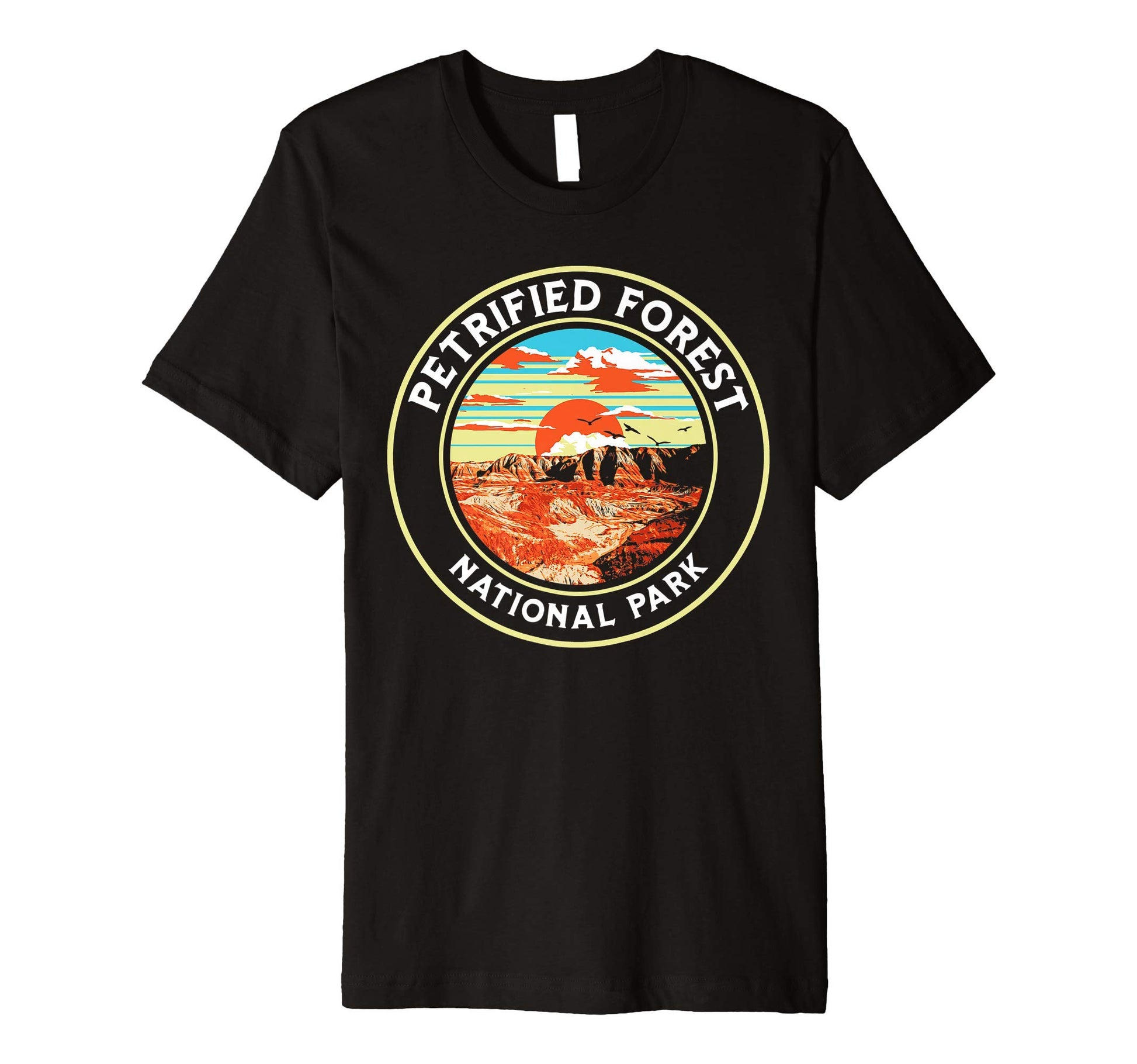 Petrified Forest National Park 80S T-Shirt - Minimalist Print for Adults - T-Shirt, Sweatshirt, Hoodie